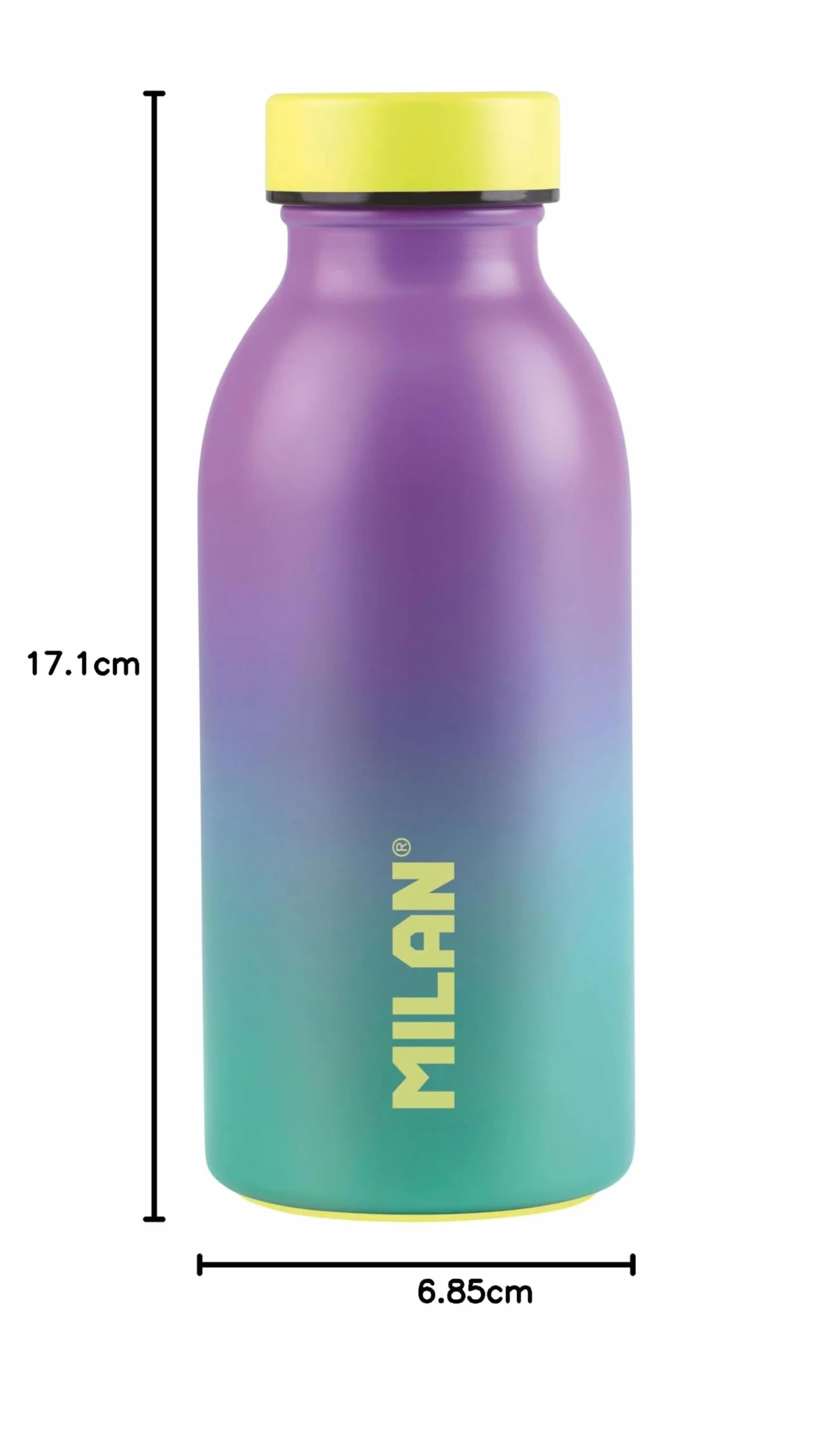 BOTELLA ISOTÉRMICA DE ACERO INOXIDABLE 304 354ML TURQUESA EDICIÓN SUNSET MILAN
