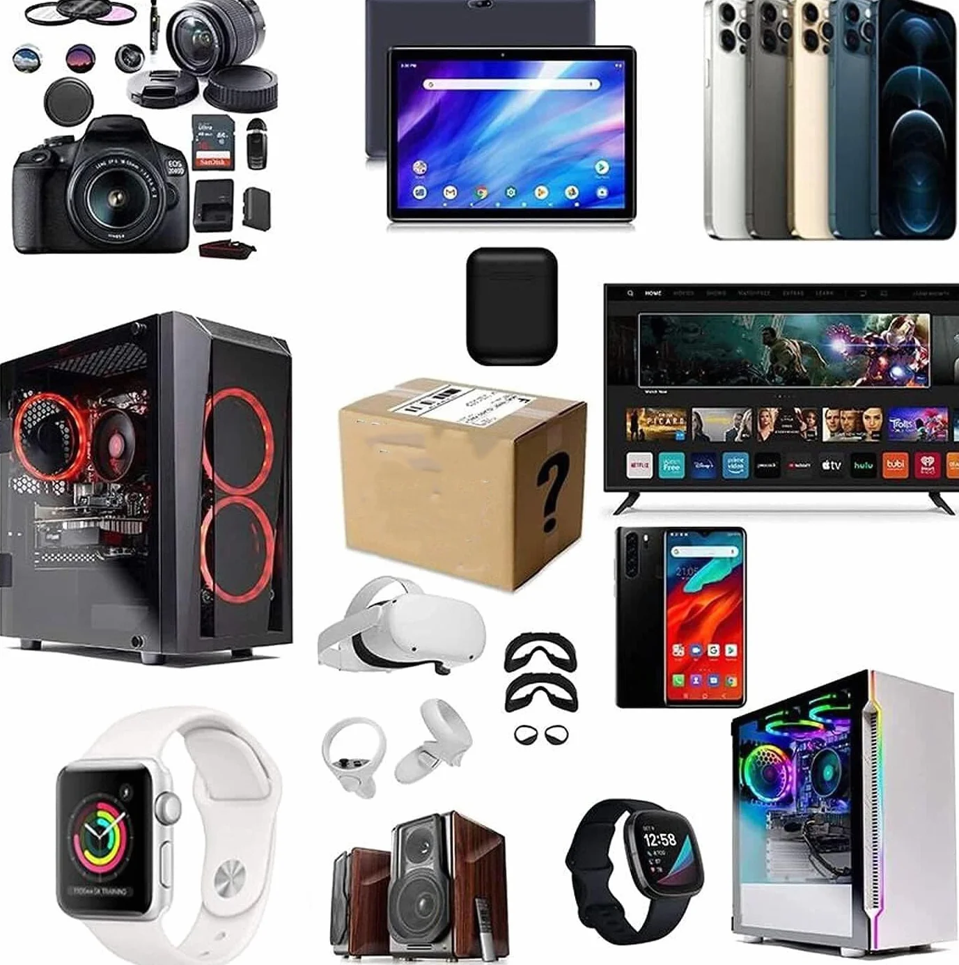 Un Juego De 4-40 Multimedia,Paletas De Paquetes No Reclamadas, Productos Mixtos, Cajas De Regalo Primeday,dt4