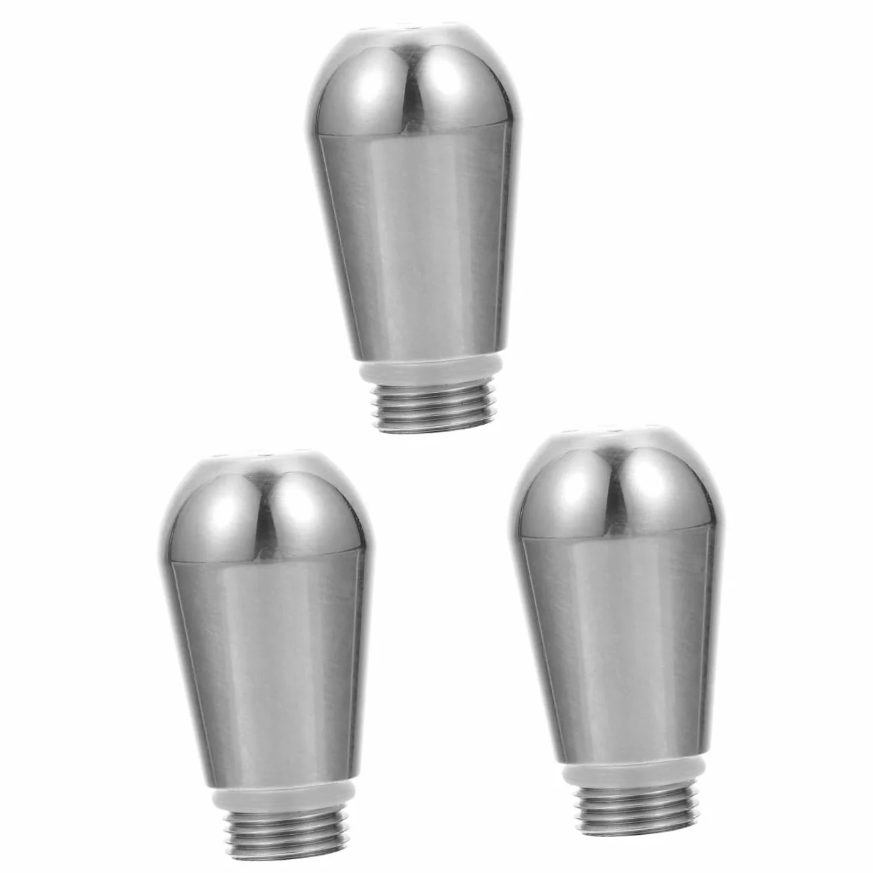 Cabilock Metal 3 Piezas boquilla de vapor cafetera metalica caños de cafetera de acero inoxidable espuma leche maquina de cafe salida de la máquina de café accesorio para cafetera