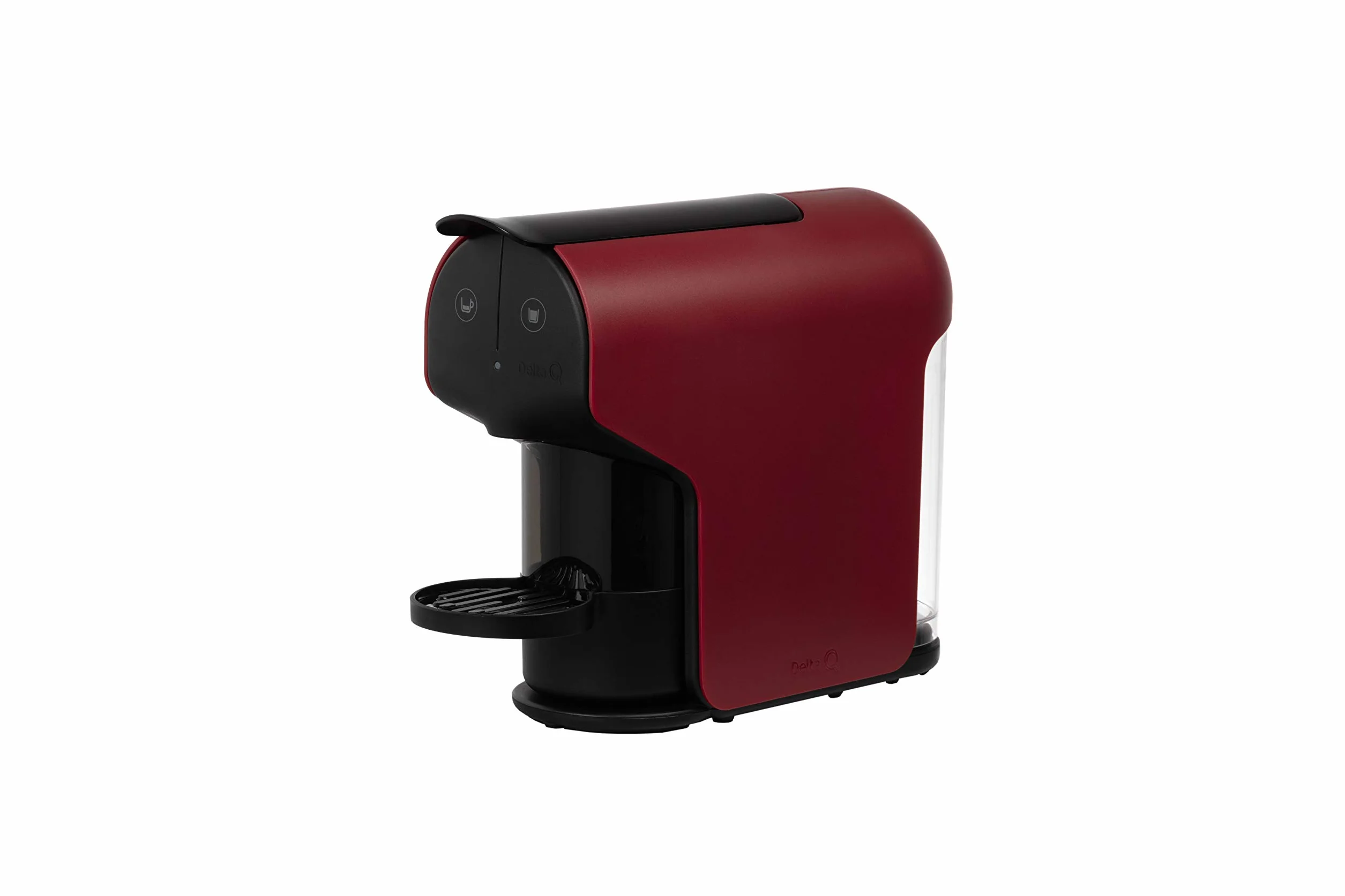 Delta Q - Cafetera para Cápsulas Delta Q Quick Roja - Para Bebidas Calientes y Cafés - Sencilla y Práctica - Diseño Elegante - Fácil de Usar - Potencia 1200 W - Dimensiones 116 x 257 x 350 mm
