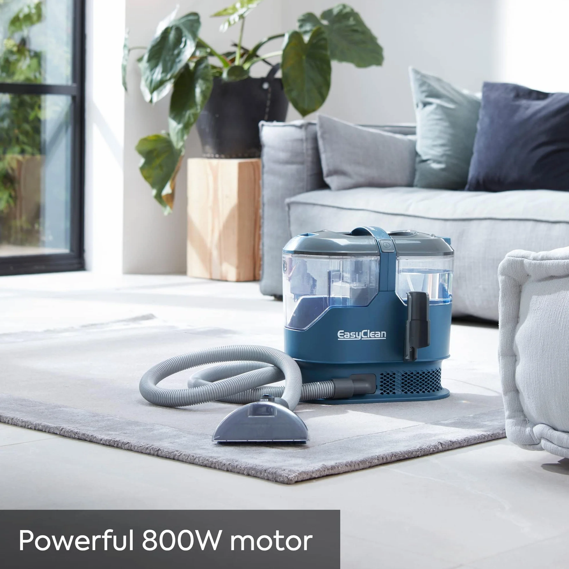 Vacmaster SCA0801 Aspirador de alfombras Limpiador de Manchas Multisuperficie para Alfombras, Moquetas, Tapicería, Escaleras y Coche | Incluye fórmula y accesorios | 800 W
