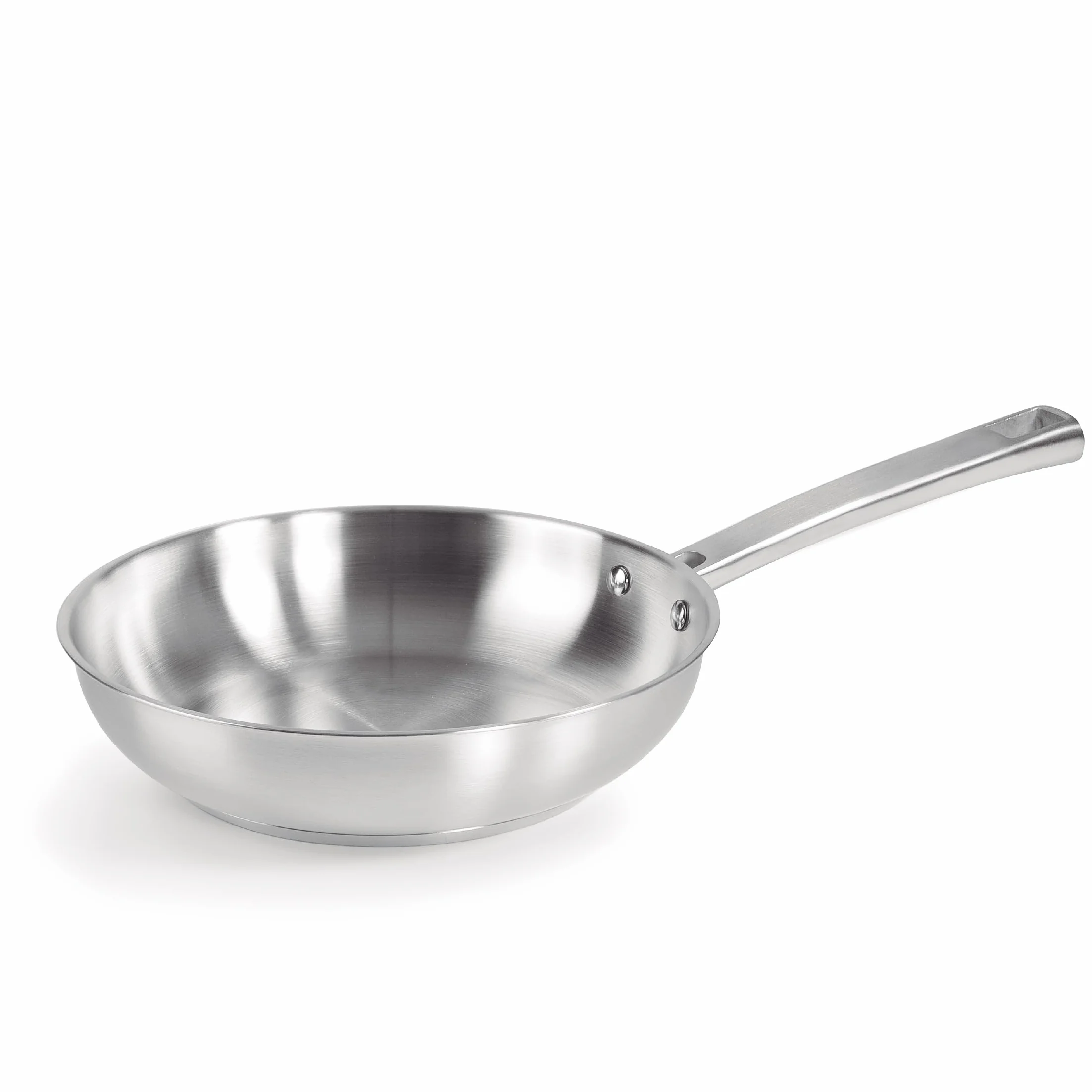 Sartén Foodie LACOR Acero Inoxidable 24cm Fondo Termo Difusor Sin Antiadherente