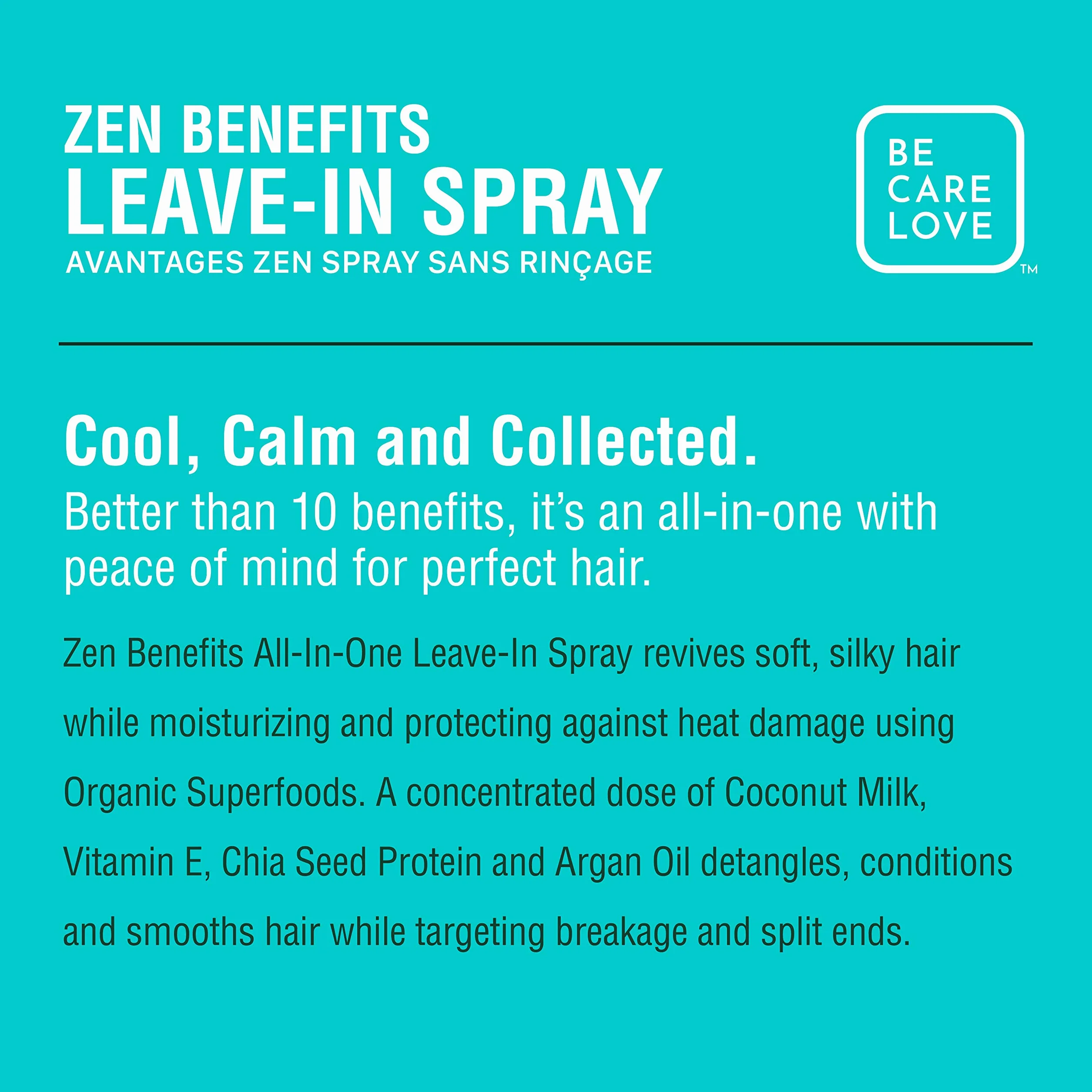 Be Care Love Superfoods Leche de coco todo en uno niebla