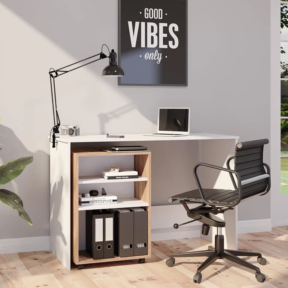 Vicco Carro con Ruedas, Sonoma, 59.4 x 52.6 cm, Uso Flexible con Ruedas para Movilidad