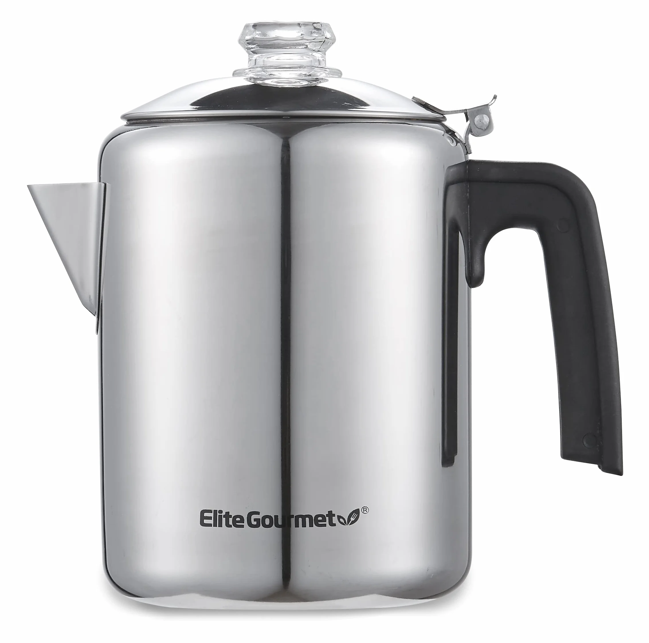 Elite Gourmet EC008 Classic Percolador de café para estufa 8 tazas acero inoxidable