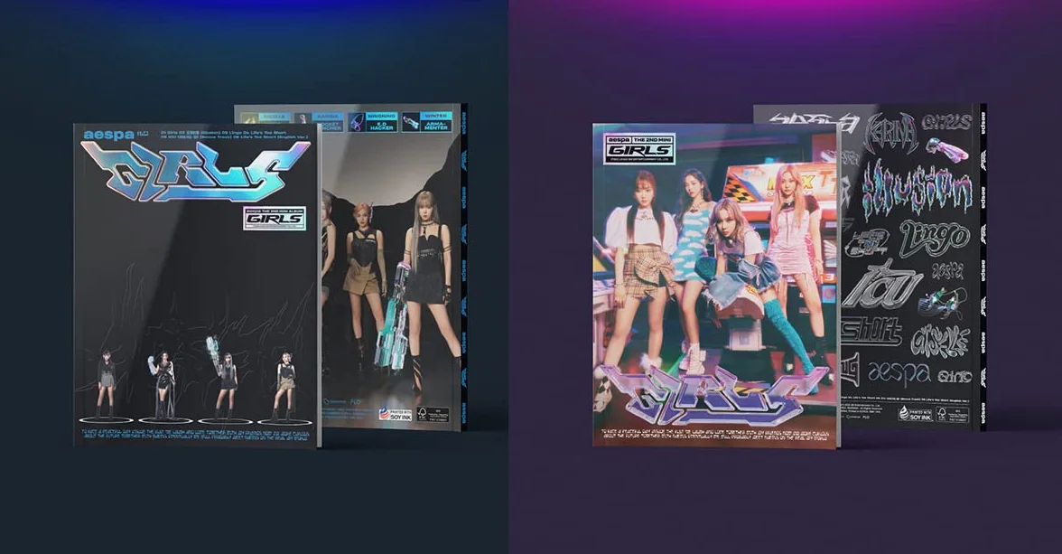 Dreamus aespa - Girls [KWANGYA+Real World ver. SET] 2Album+2Folded Posters SMK1454 0