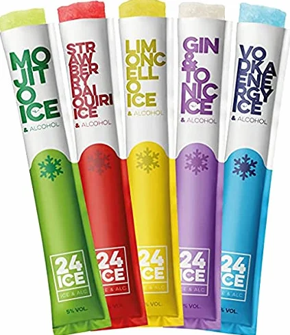 24 ICE Frozen Cocktails 5 Helados para adultos