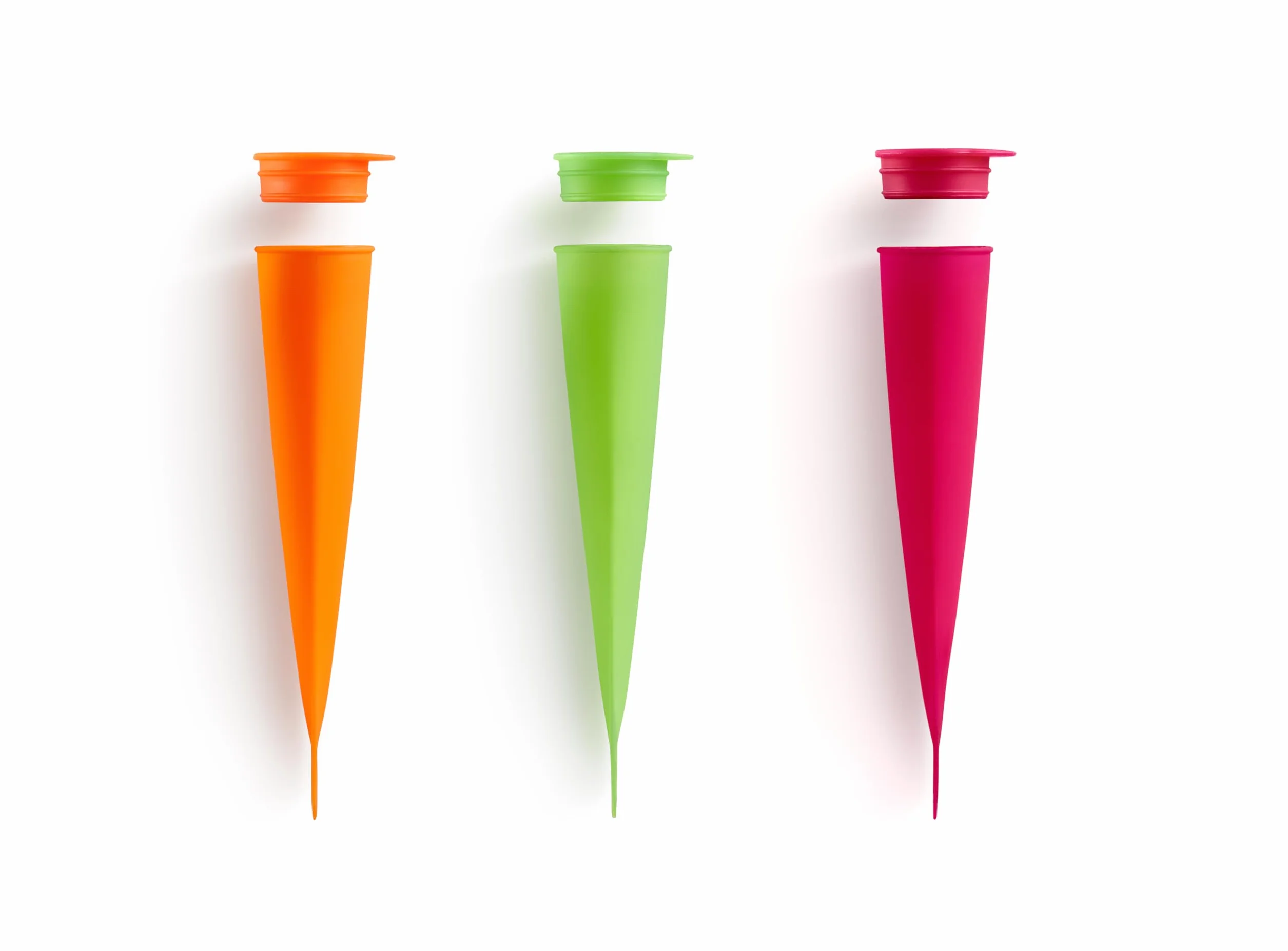 Lékué Ice Pop moldes de helado de tubo silicona platino 4x4,8x20,2 cm multicolor