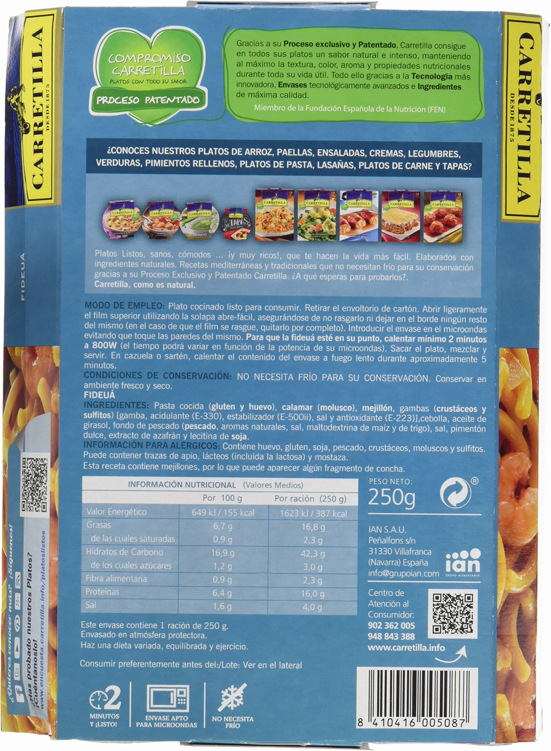 Carretilla Fideuá 250 g