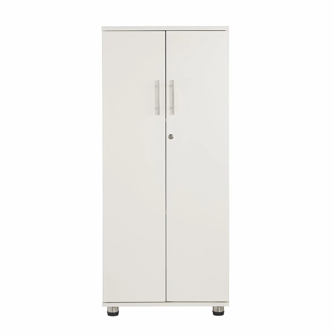 MMT Furniture Designs Armario de Almacenamiento, Madera reconstituida, White, 55cm x 35cm x 125cm