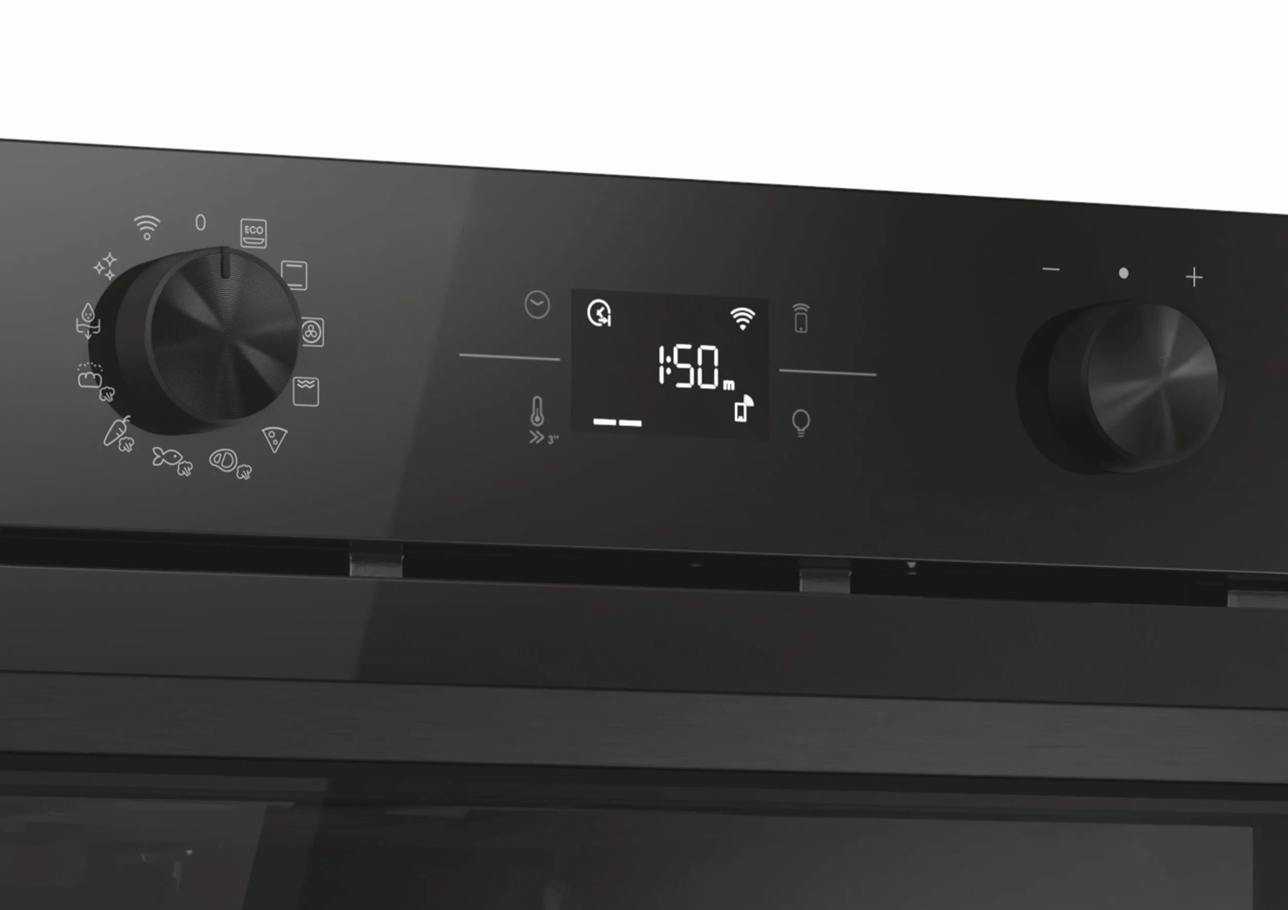 Candy Bake 800 CA6 N5B3LYTB, Horno Multifunción, 78L, Wifi, 1 Bandeja y 2 Rejillas, Steam Lite, Limpieza Pirolítica, Guia Telescópica, 13 Funciones, Display Basic UX, Full Black