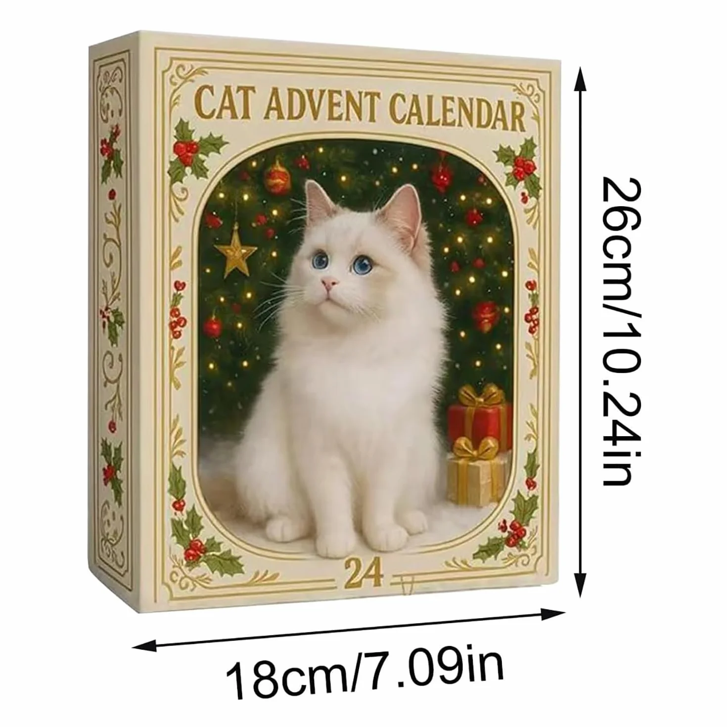 Calendarios de Adviento para Gatos y Perros 2025, Adornos Acrílicos 2D, Colgante de Gatito, Calendario de Cuenta Regresiva