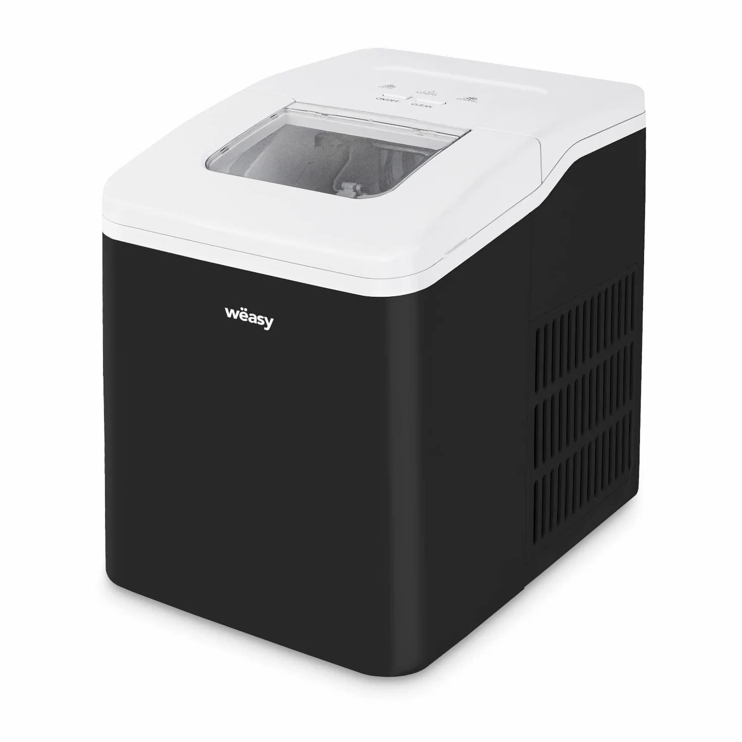 Weasy Máquina para hacer cubitos de hielo KW12, 120 W, bandeja extraíble, 12kg de hielo al día