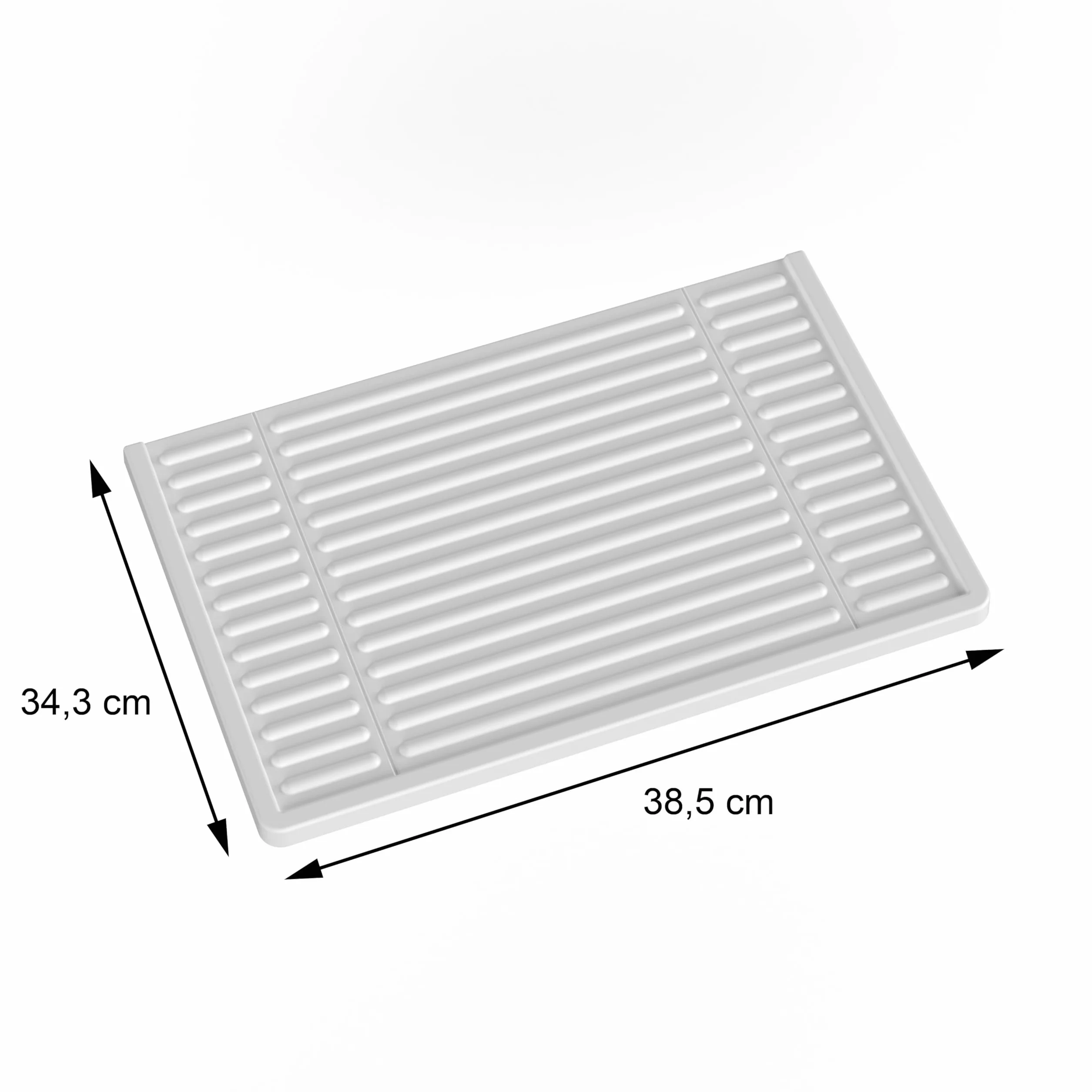 Adventa: Mueble lavadero de Resina de Polipropileno, fácil de Montar, bañera Resistente a los ácidos de Uso común, lavadero, Garaje, Exterior, 60 x 50 x 85 cm, Blanco