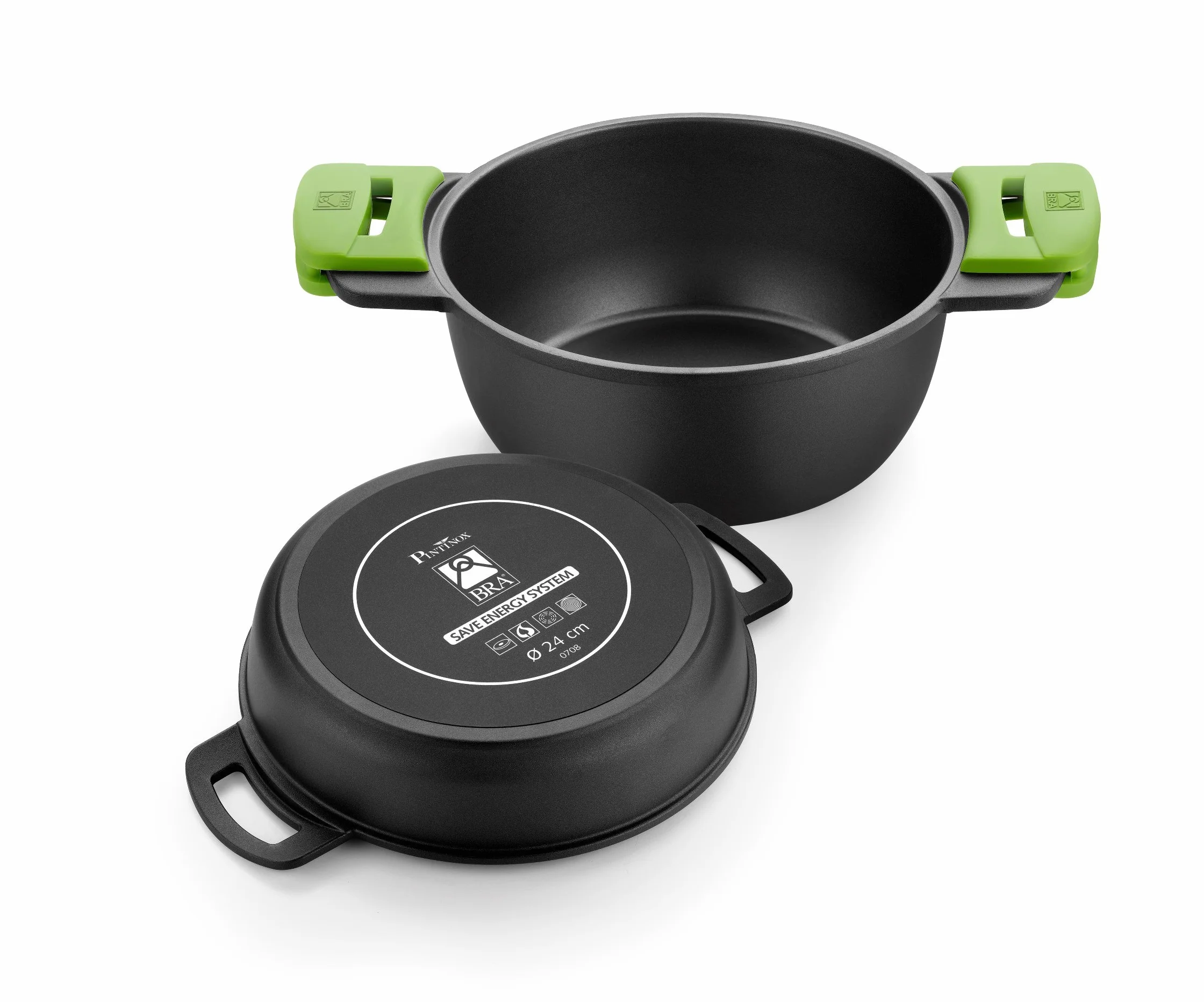 BRA Prior Cacerola baja con tapa de cristal 28 cm apta para inducción y horno