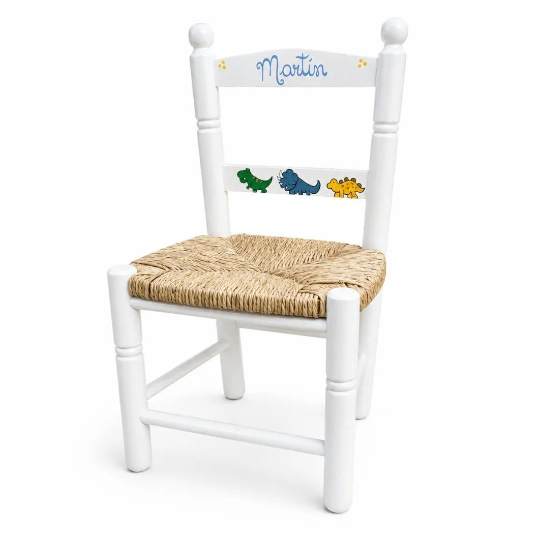Silla Infantil Personalizada 6 Colores 34X30X60 (Blanco)