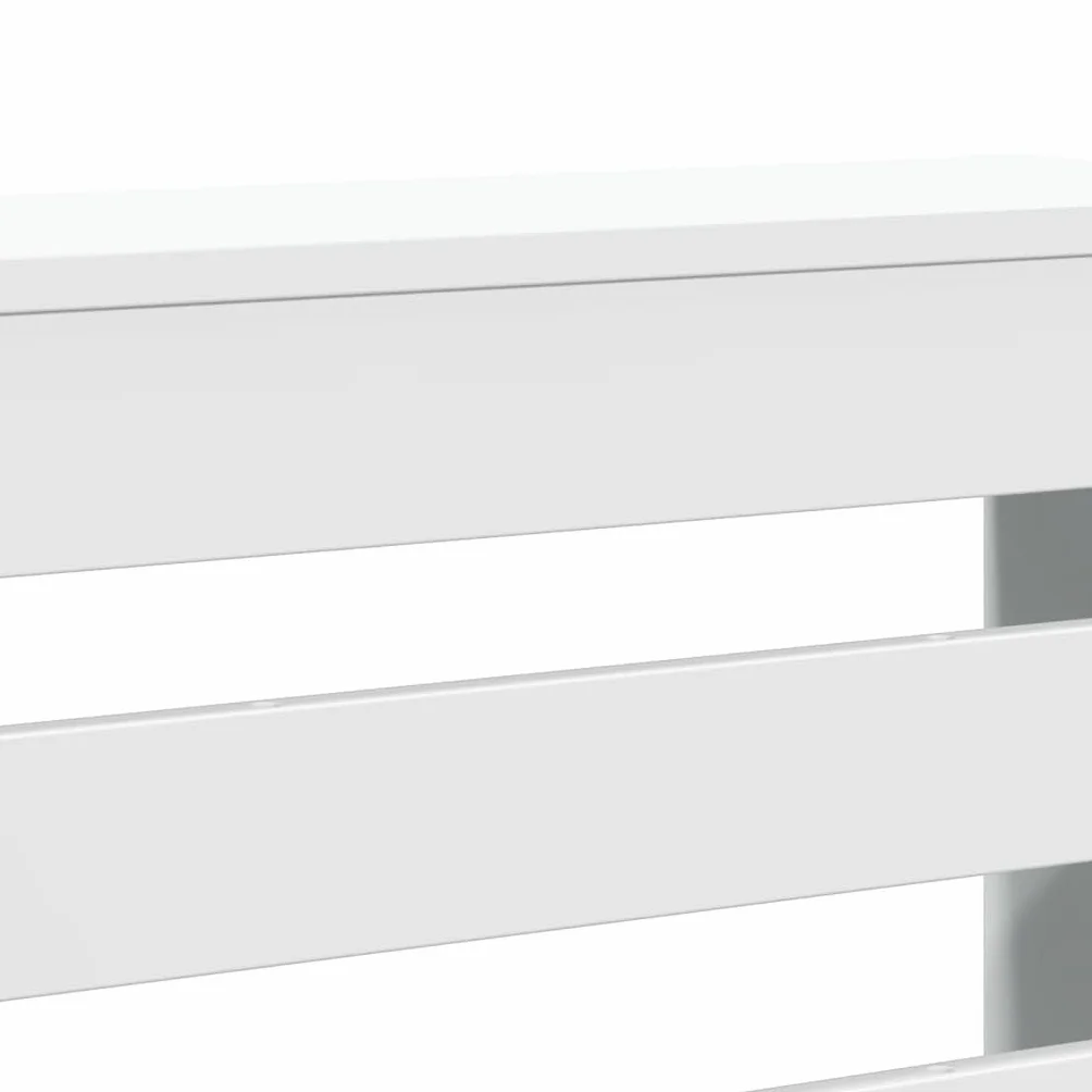 Cubierta de radiador Madera de ingeniería Blanco 78x20x82 cm Accesorios para radiadores