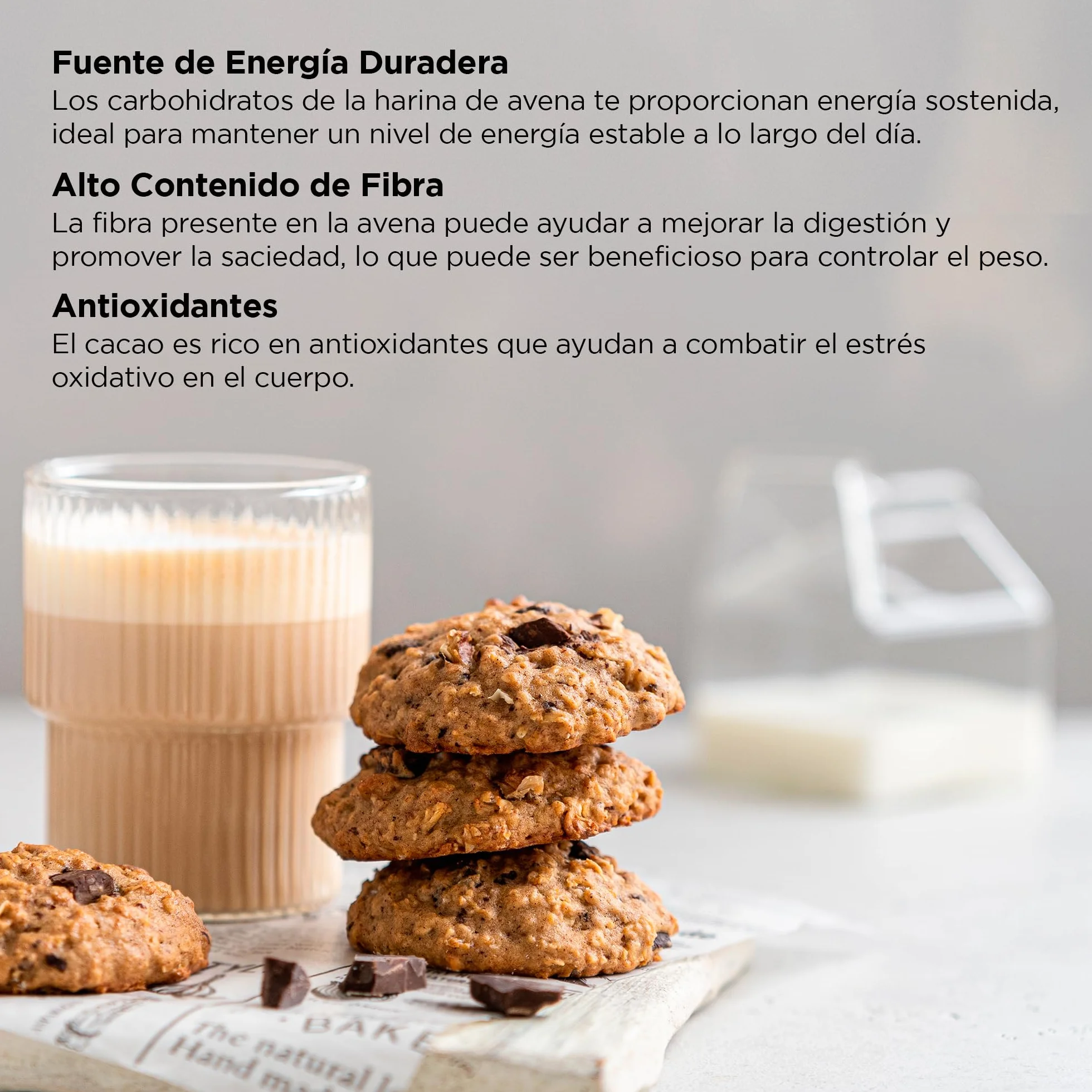 Drasanvi HARINA AVENA SABOR CHOCOLATE 1Kg SPORT LIVE