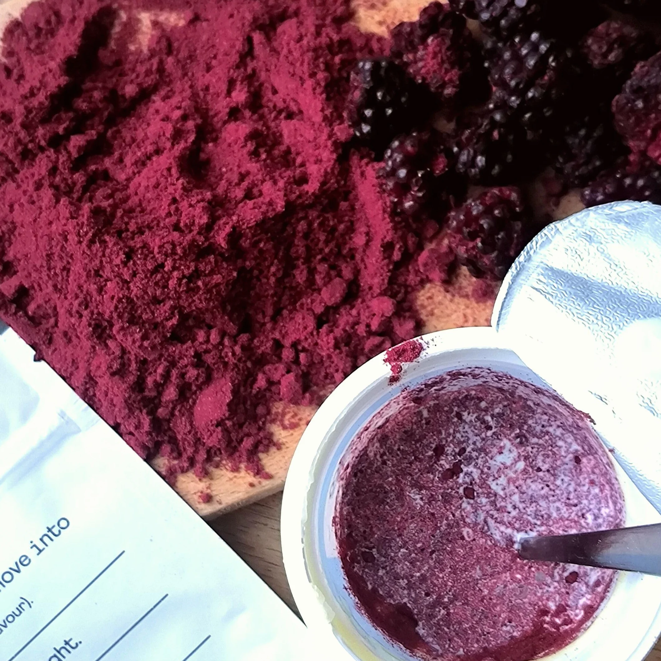Polvo de Mora Liofilizado Natural Puro 100% Deshidratados Sin Azucar Blackberry Fruit Powder Freeze Dried ZingyZoo
