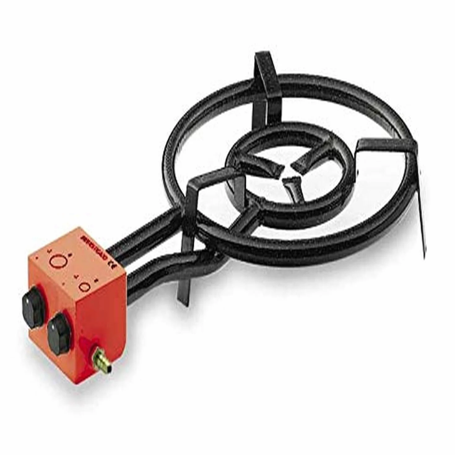 Lacor - 8.41427E+12 Paellero Gas Butano, 2 Quemadores, 40 Cm - Cocina | Para un uso práctico y profesional en cocina; perfecto para el día a día en hostelería y en casa, cómodo de usar y de guardar