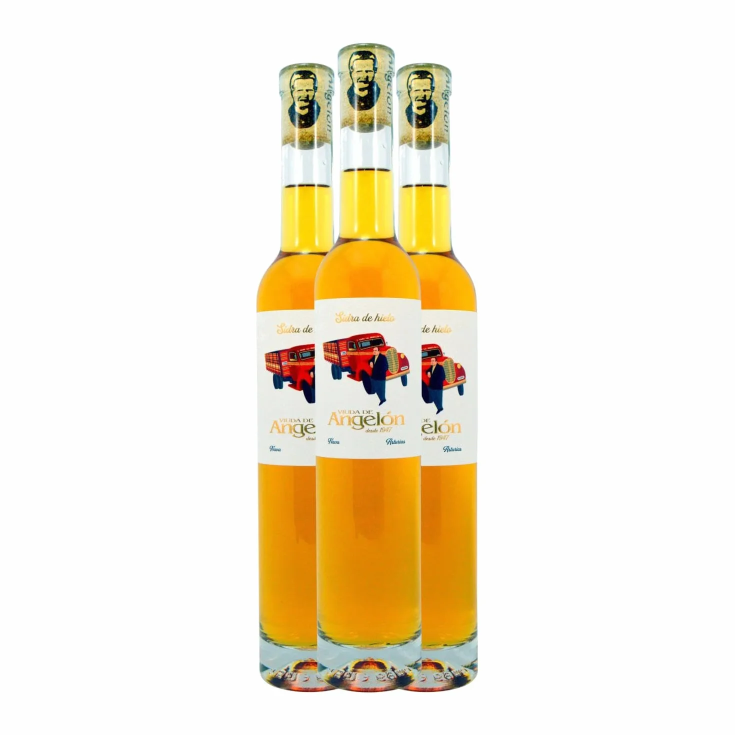 Sidra Viuda de Angelón Sidra de Hielo Media Botella 37 cl (Caja de 3 Media Botella de 37 cl)
