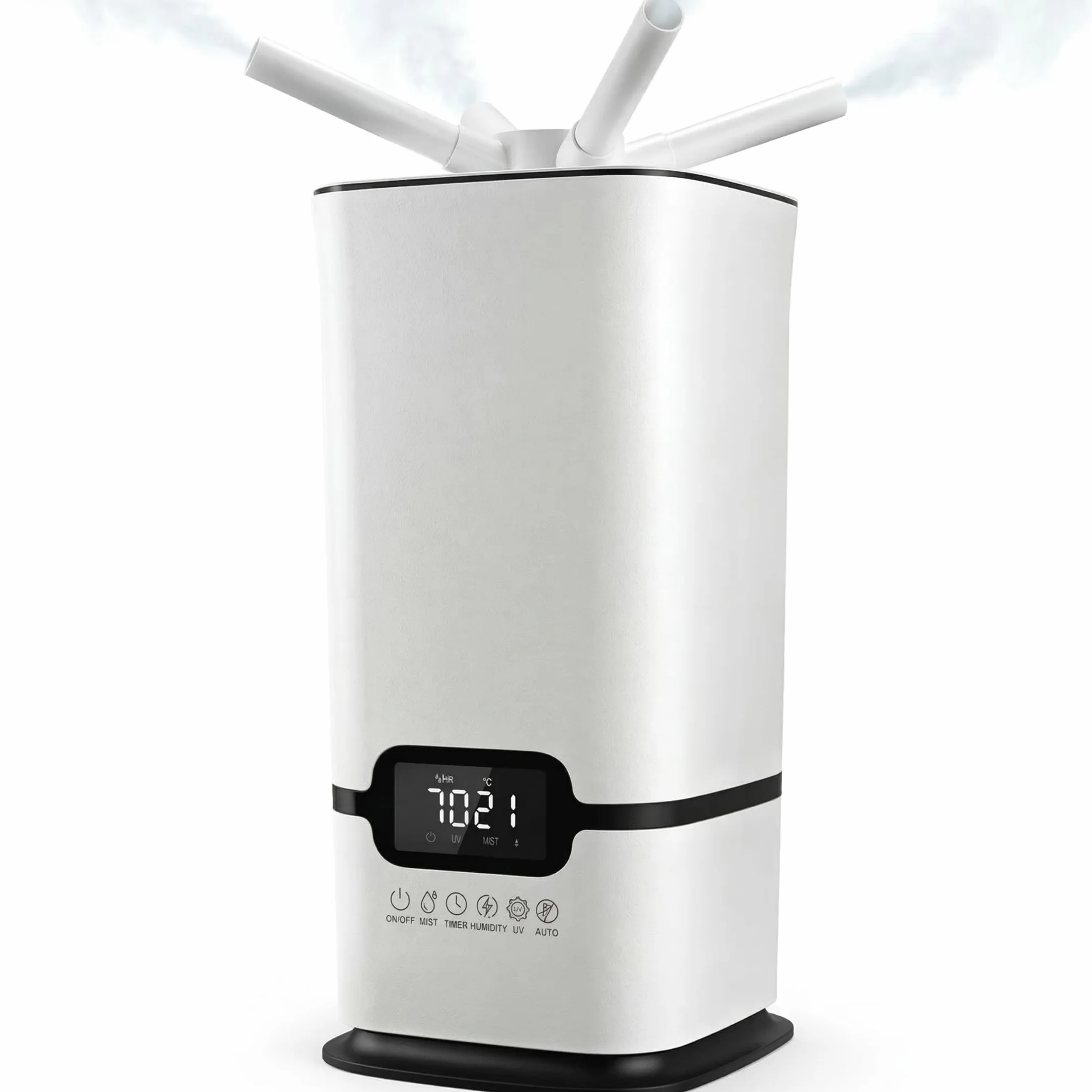 LUMS Humidificador Industrial 16L, Control Inteligente de Humedad, Temporizador, Relleno Superior, 3 Núcleos, Portátil