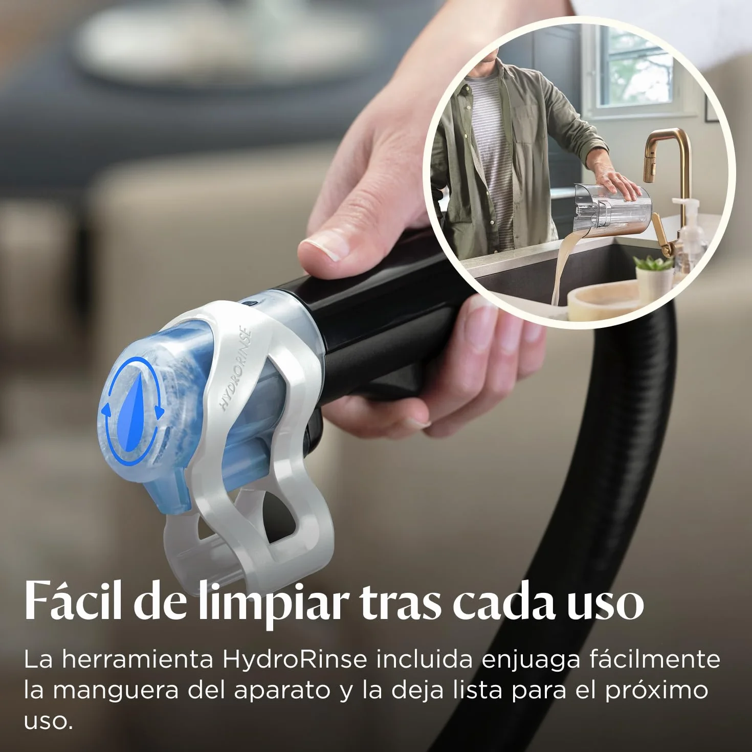 BISSELL SpotClean ProHeat Advanced, Aspiradora de agua tapiceria, limpia tapicerias multisuperficie compacta, Potente 1125W, Sistema triple limpieza profunda para manchas difíciles, Con cable, 3924N