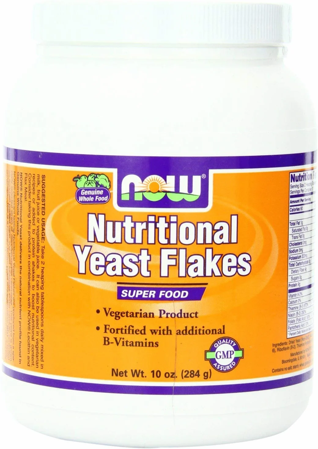 NOW Foods Nutritional Yeast Flakes 284g