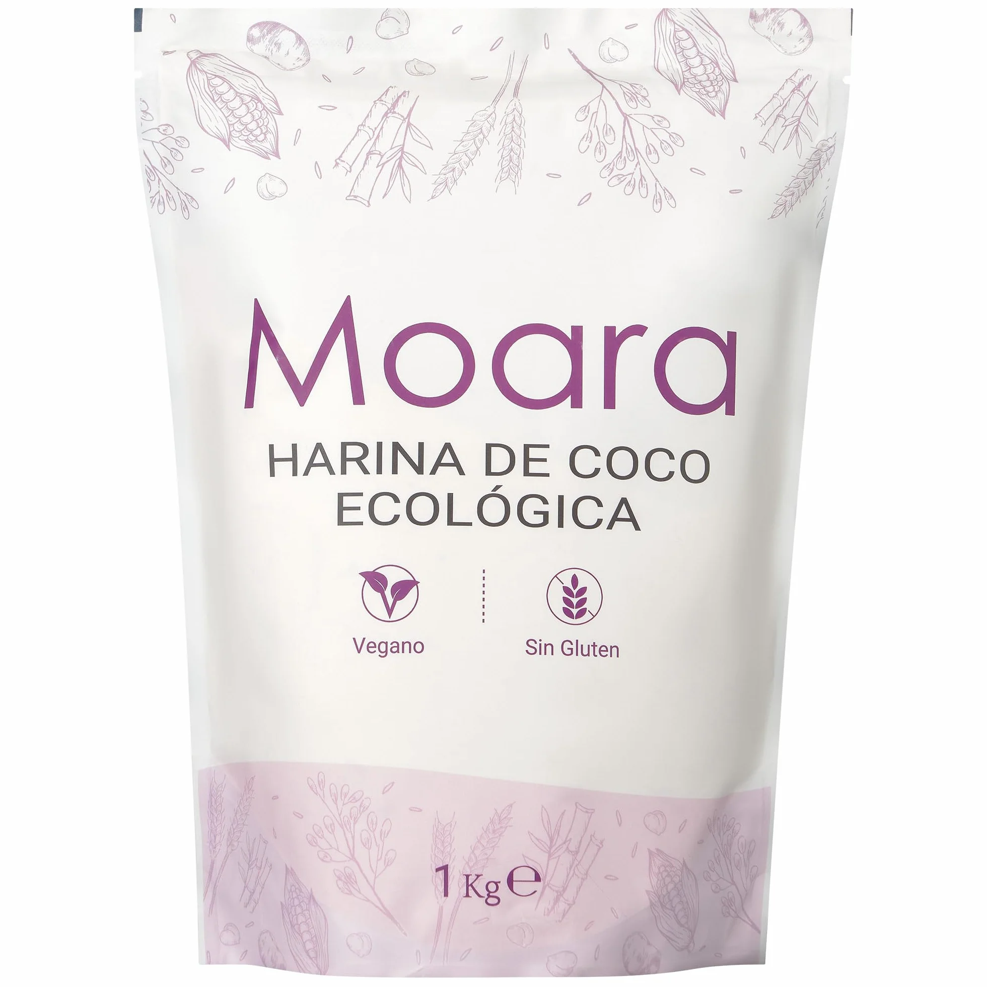 Harina de coco 1Kg vegana sin gluten keto
