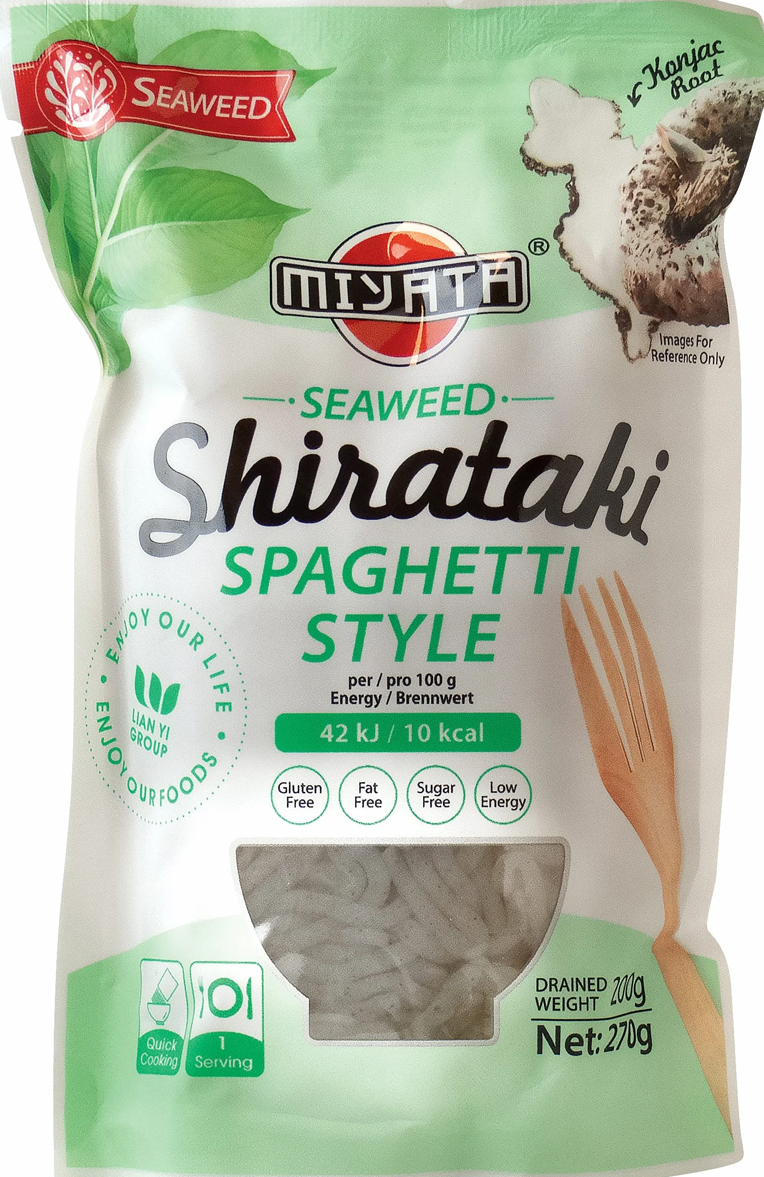 Miyata Shirataki Espaguetis Algas 270 g