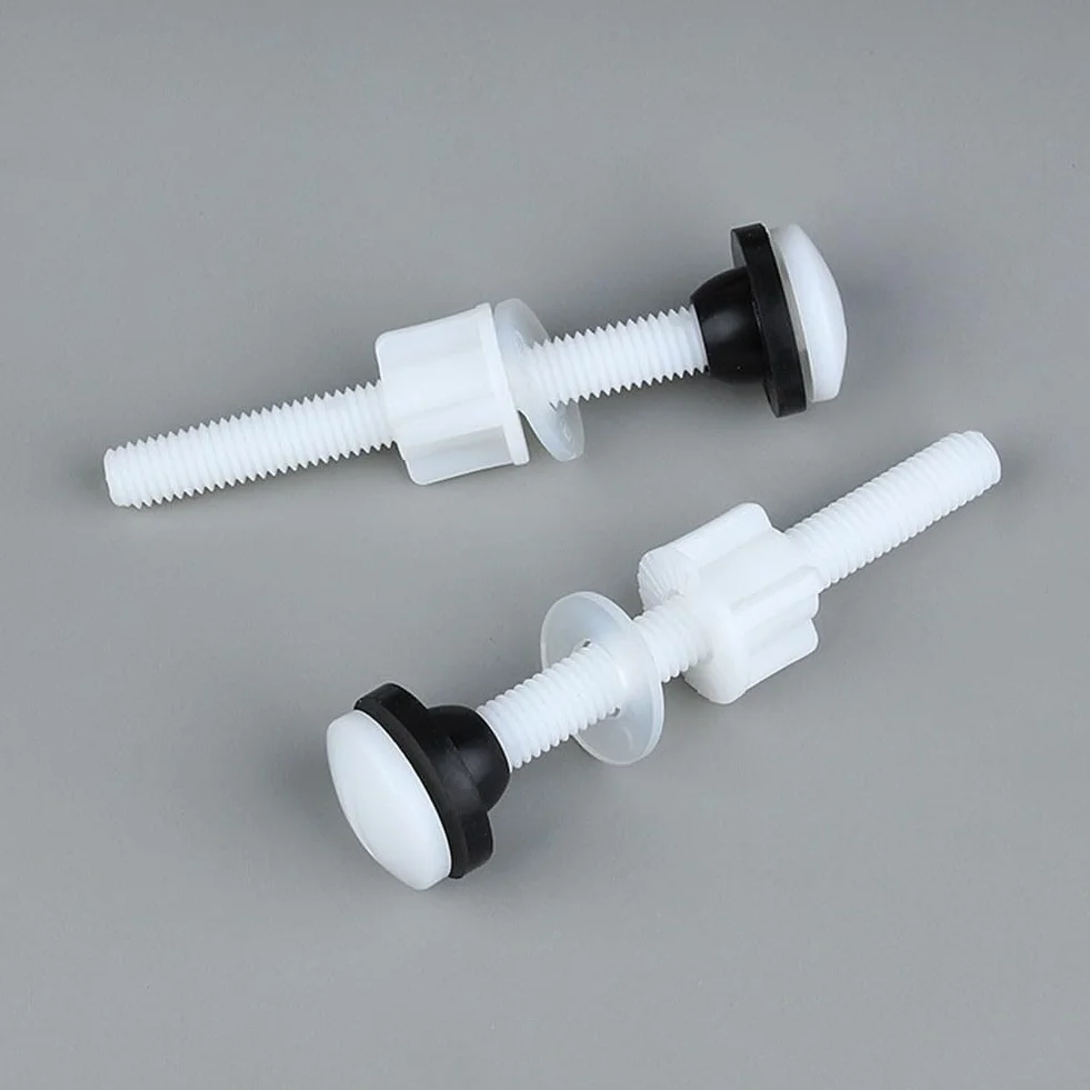 Kit de conexión de tanque de inodoro de dos piezas: pernos y tornillos de cisterna de plástico y goma M10 para una fijación segura del tanque de agua, compatible con el estándar del Reino