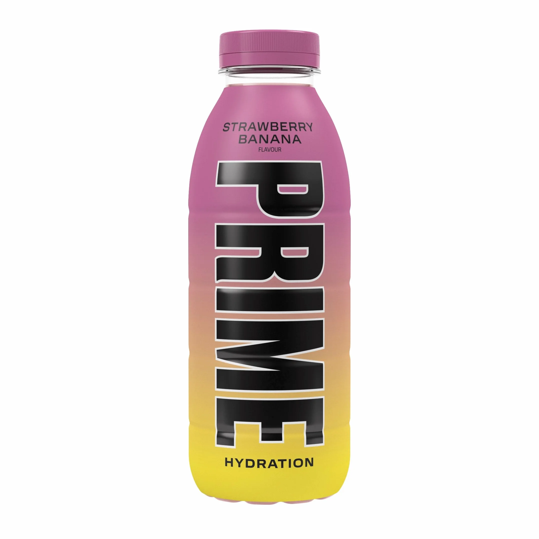 PRIME Hydration Strawberry Banana Bebida deportiva 500 ml Electrolitos BCAA Vitaminas B