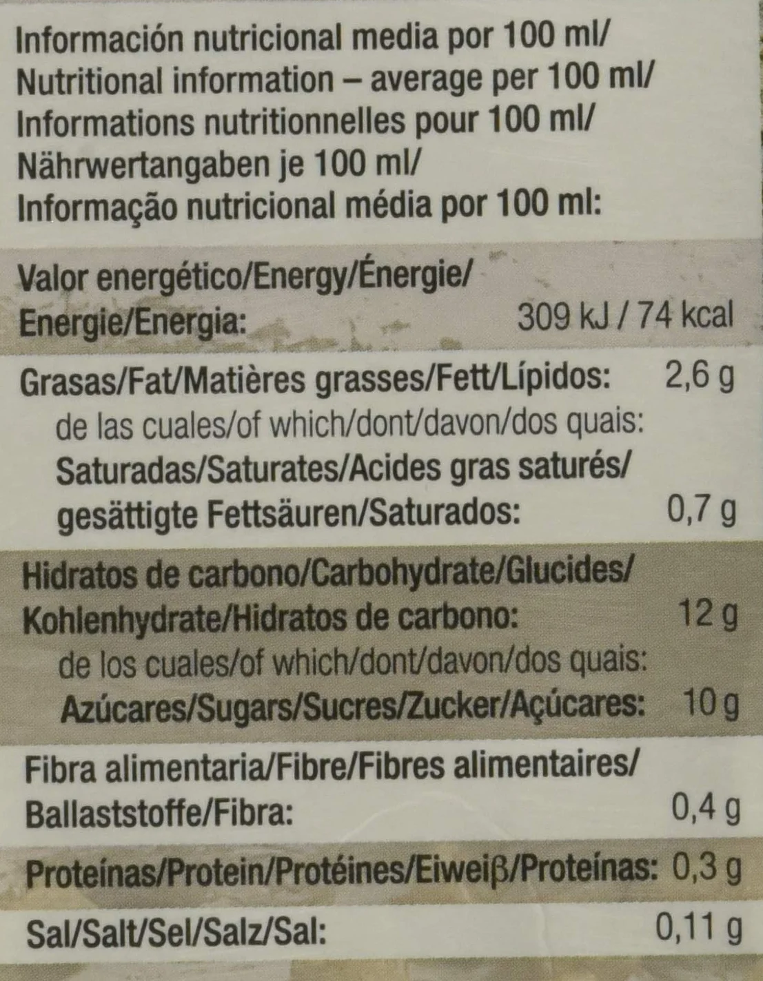 COSTA ECO Horchata de Chufa Ecológica 6 x 1000ml