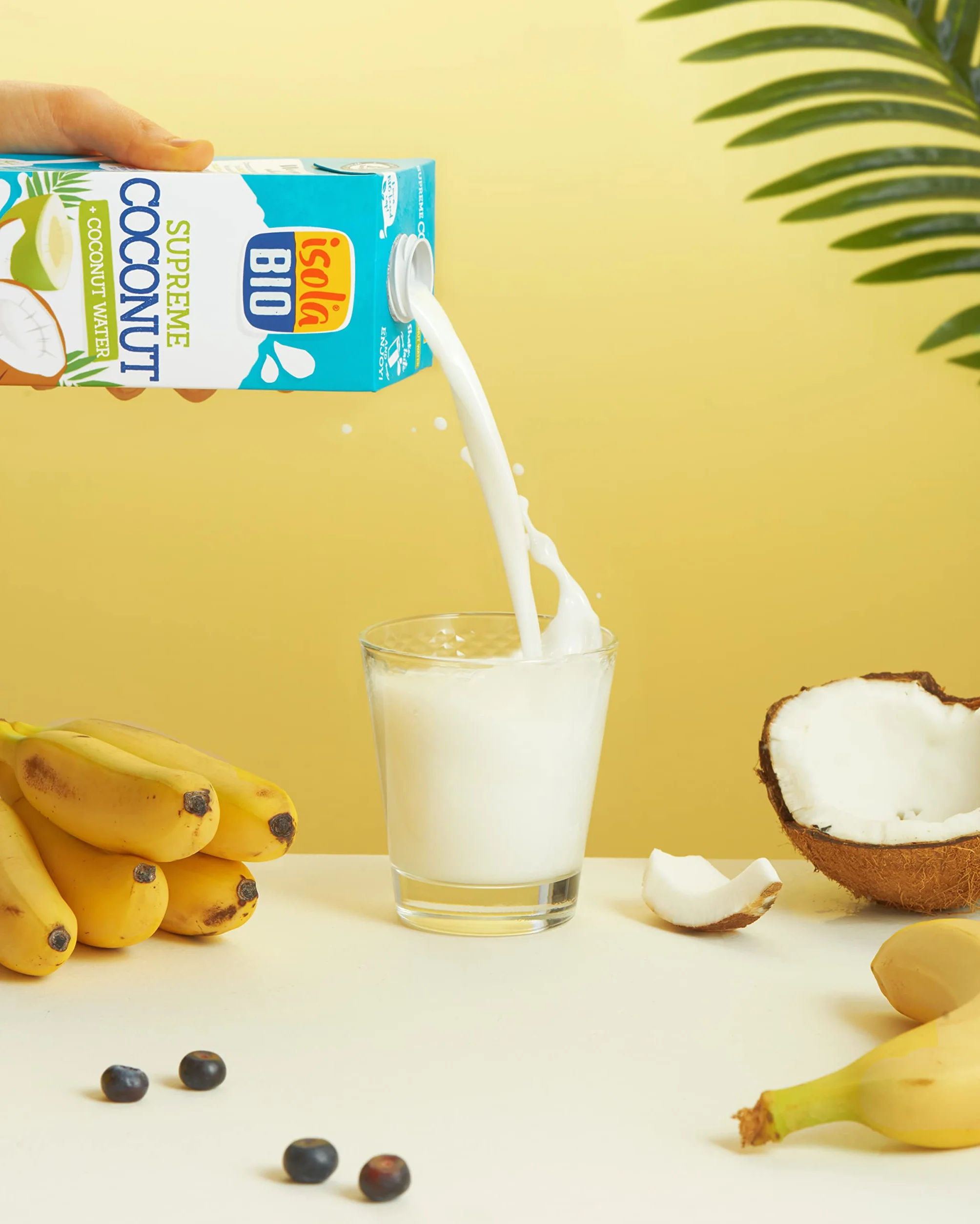 Isola Bio Bebida Ecológica Vegetal de Coco Supreme Pack 6 x 1 L Sin Azúcar Añadido Libre de Gluten Vegano