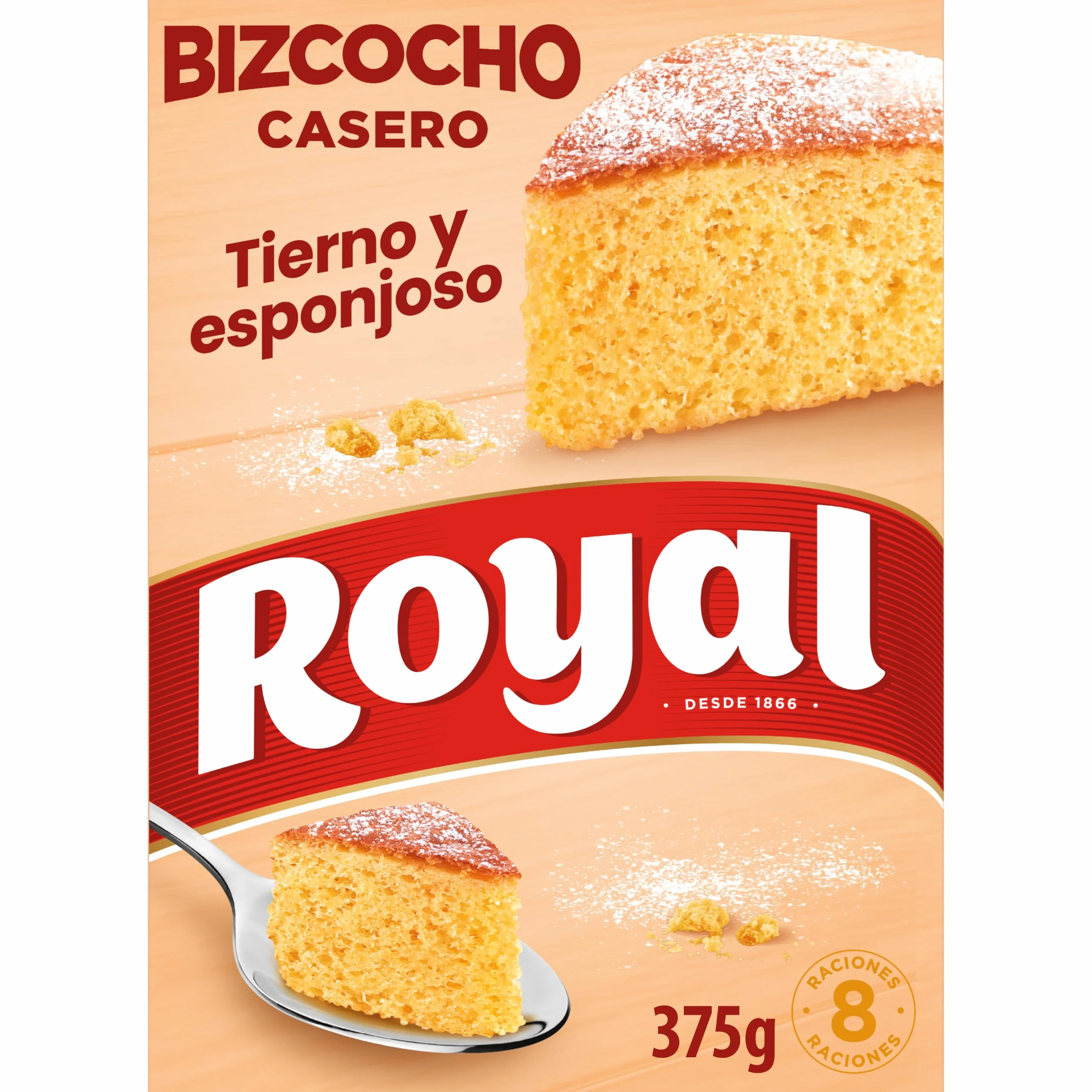 Royal Bizcocho Casero Preparado en Polvo 8 Raciones 375 g