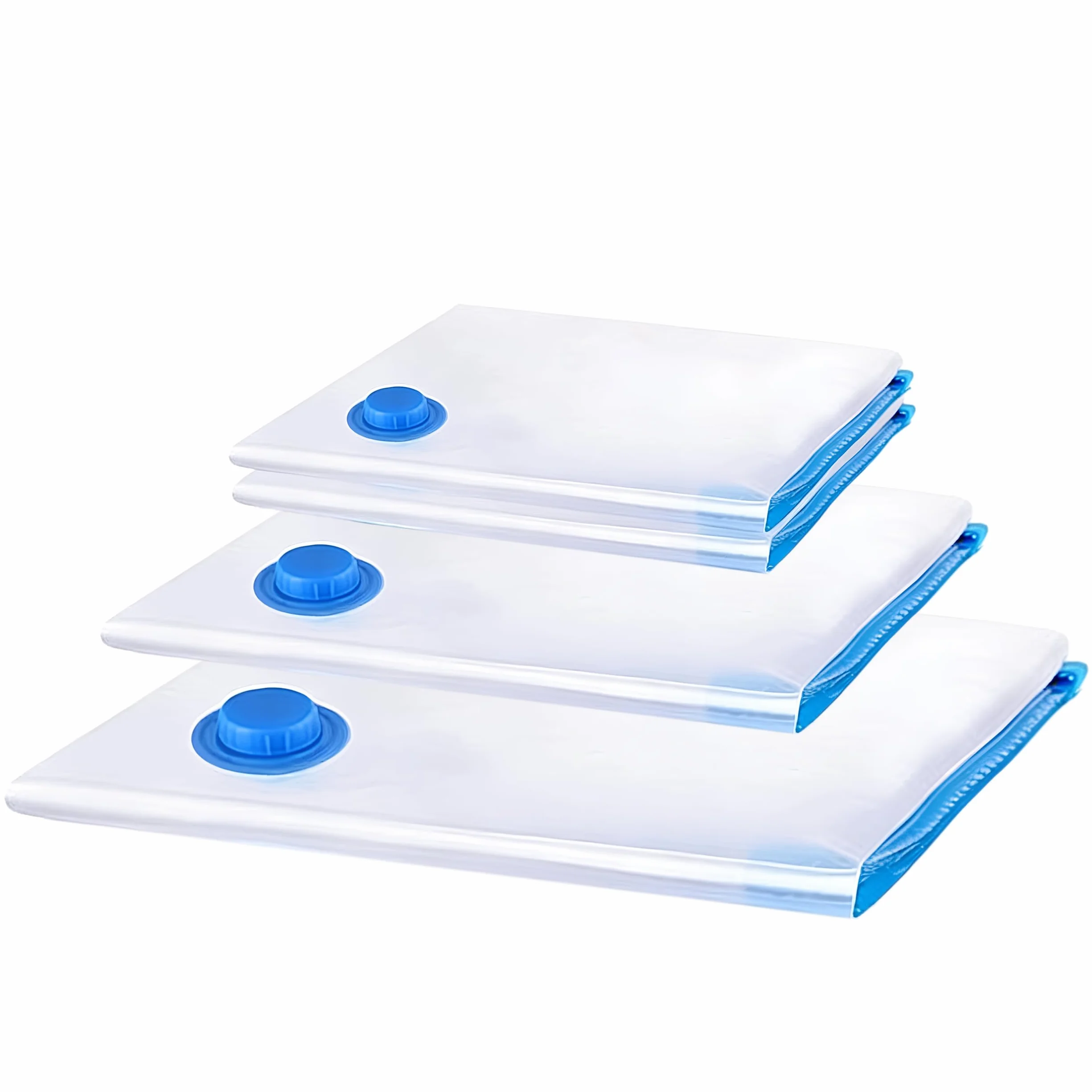 Bolsas de Almacenamiento al Vacío 4 Pack - 50x60cm, 60x80cm, 80x110cm Ahorra Espacio Ropa Edredones