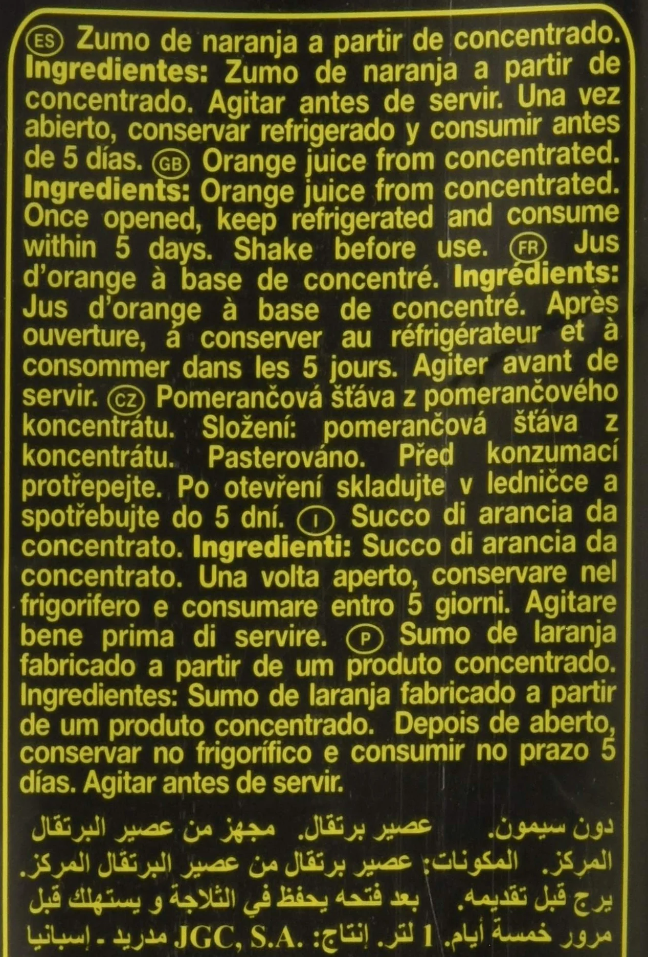 Don Simon Zumo Naranja 1L