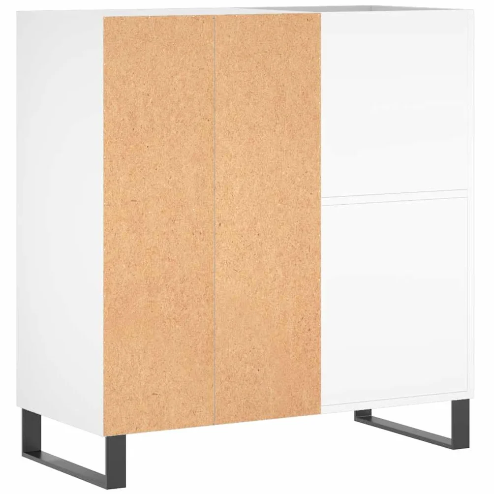 vidaXL Mueble para Discos Madera contrachapada Blanco 84,5x38x89 cm