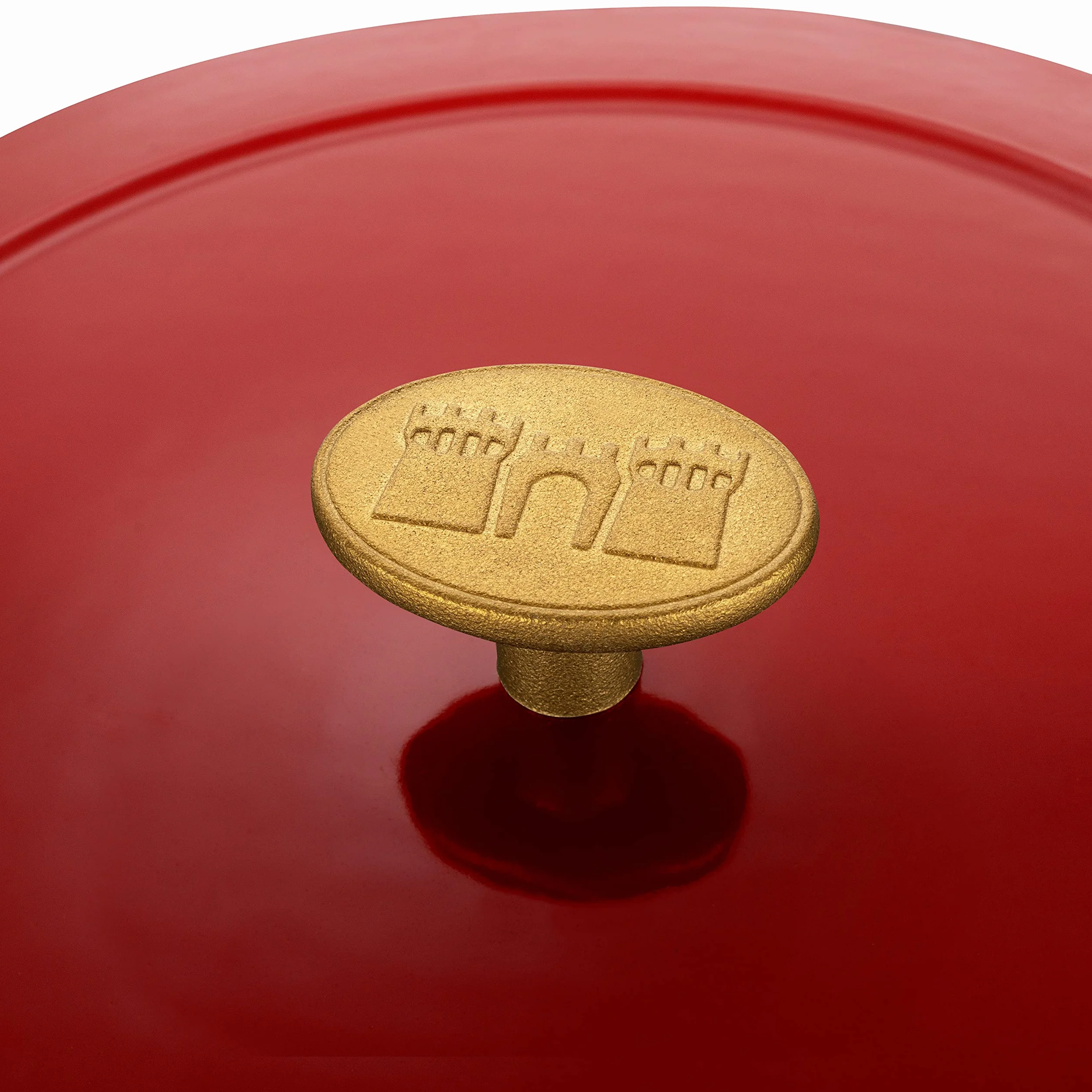 BALLARINI Bellamonte Cocotte, rustidera, olla de cocción hierro colado esmaltado, redonda, 26 cm, 5,5 l, rojo
