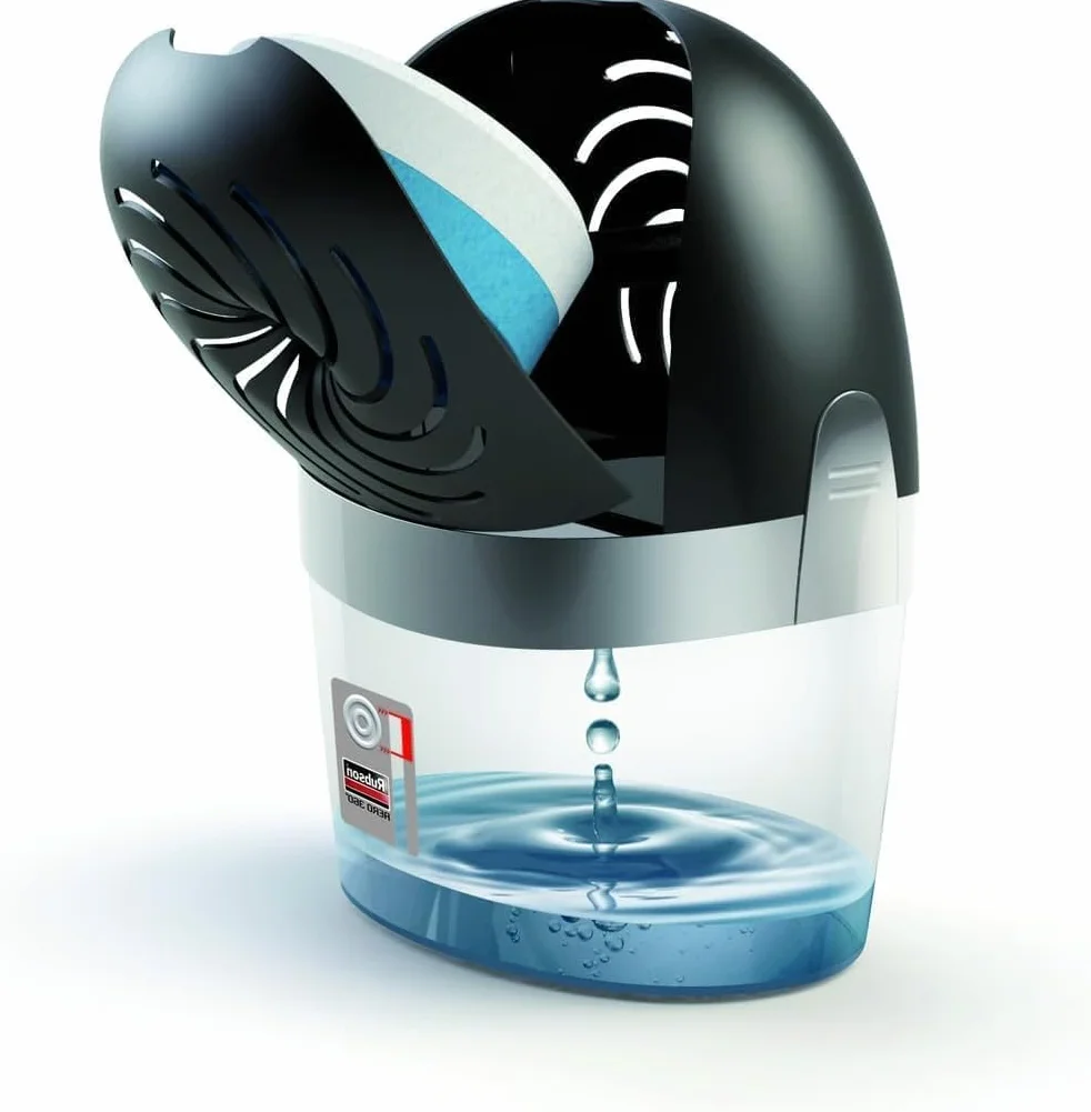 Rubson AERO 360º Deshumidificador recargable (1 dispositivo y 1 tableta de 450 g), absorbe humedad, previene la condensación y los malos olores, antihumedad absorbente