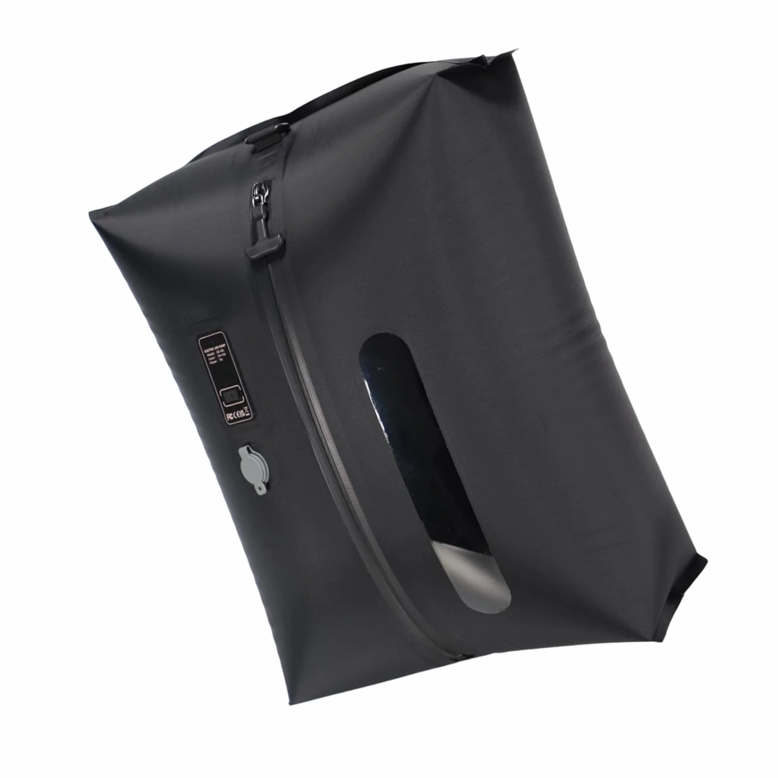Bolsa de compresión sellada visible que incluye herramienta manual para una gestión eficaz del espacio del armario, bolsas de almacenamiento de ropa de cama
