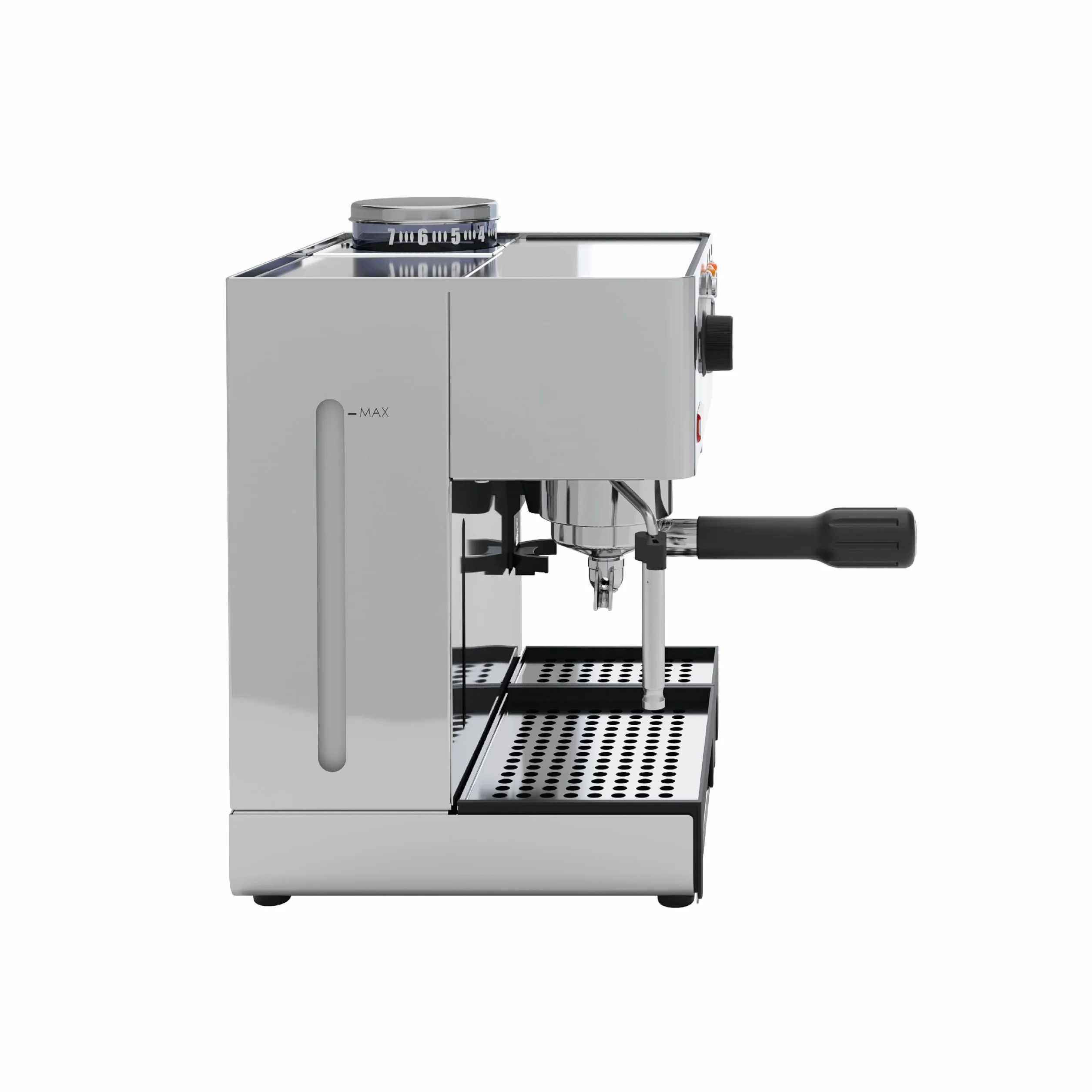Lelit Anita Máquina de Café - Con Molinillo de Café Integrado & Espumador de Leche - PL042EM - Acero Inoxidable Pulido - Plata