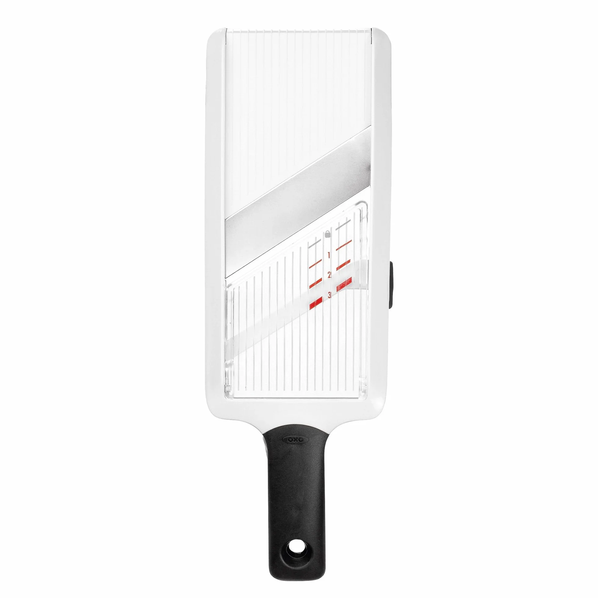 Oxo Good Grips INOXO.1119100ML Mandolina Rodajas C/ Mango, Negro/ Blanco, Estándar