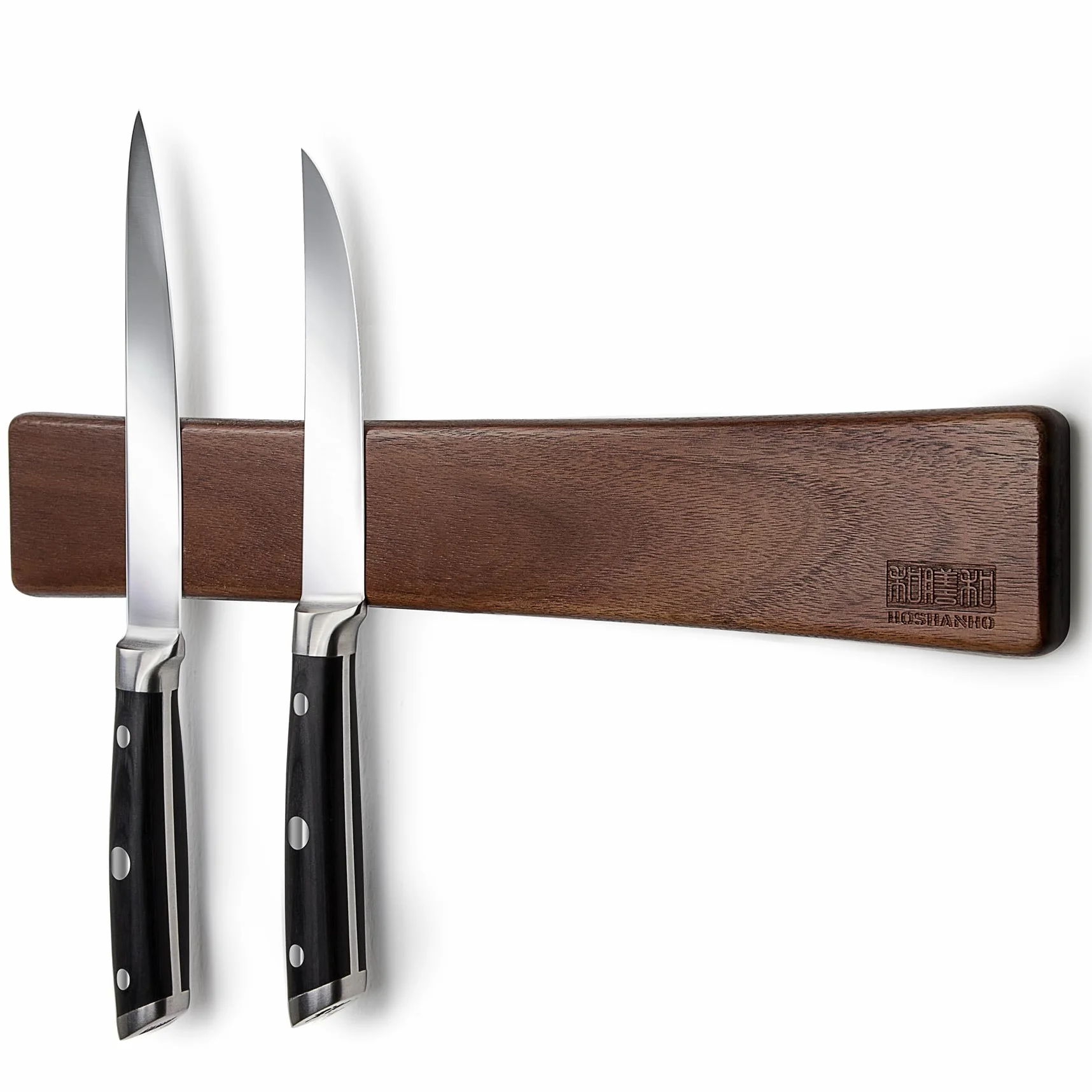 HOSHANHO Soportes para cuchillos de cocina, Barra Magnética de Madera