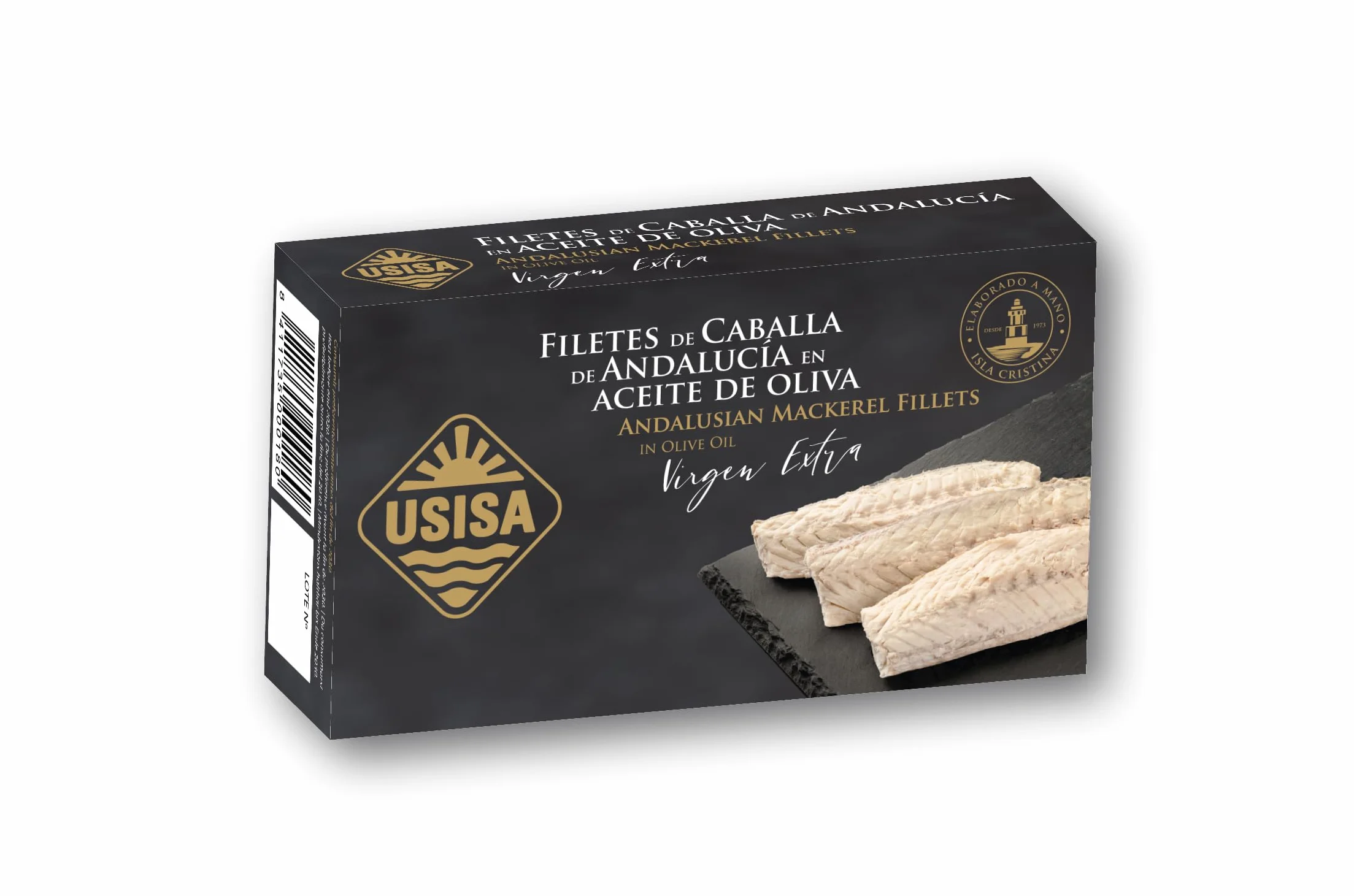 Conserva de Pescado Filetes de Caballa en Aceite de Oliva Virgen Extra Pack de 5 Latas 120g