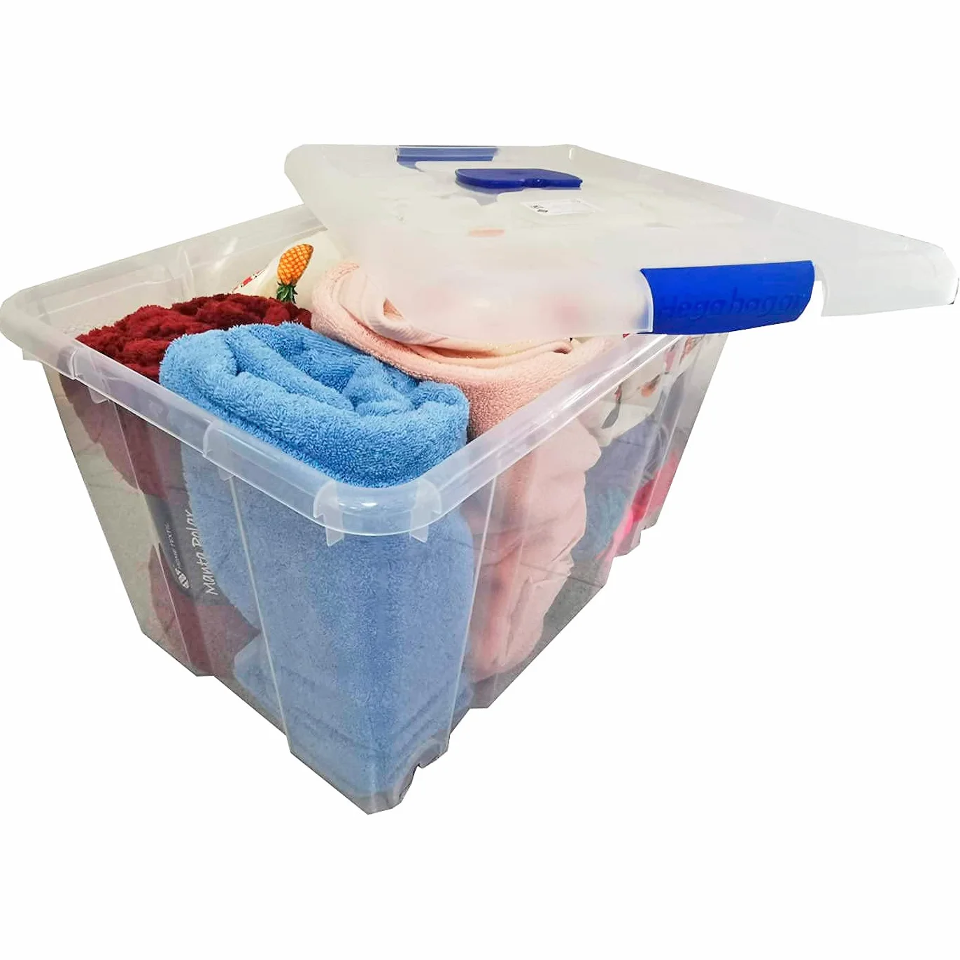 Acan Tradineur Pack de 2 Cajas de Almacenamiento 55 L 34,5 x 58,5 x 39,5 cm Plástico