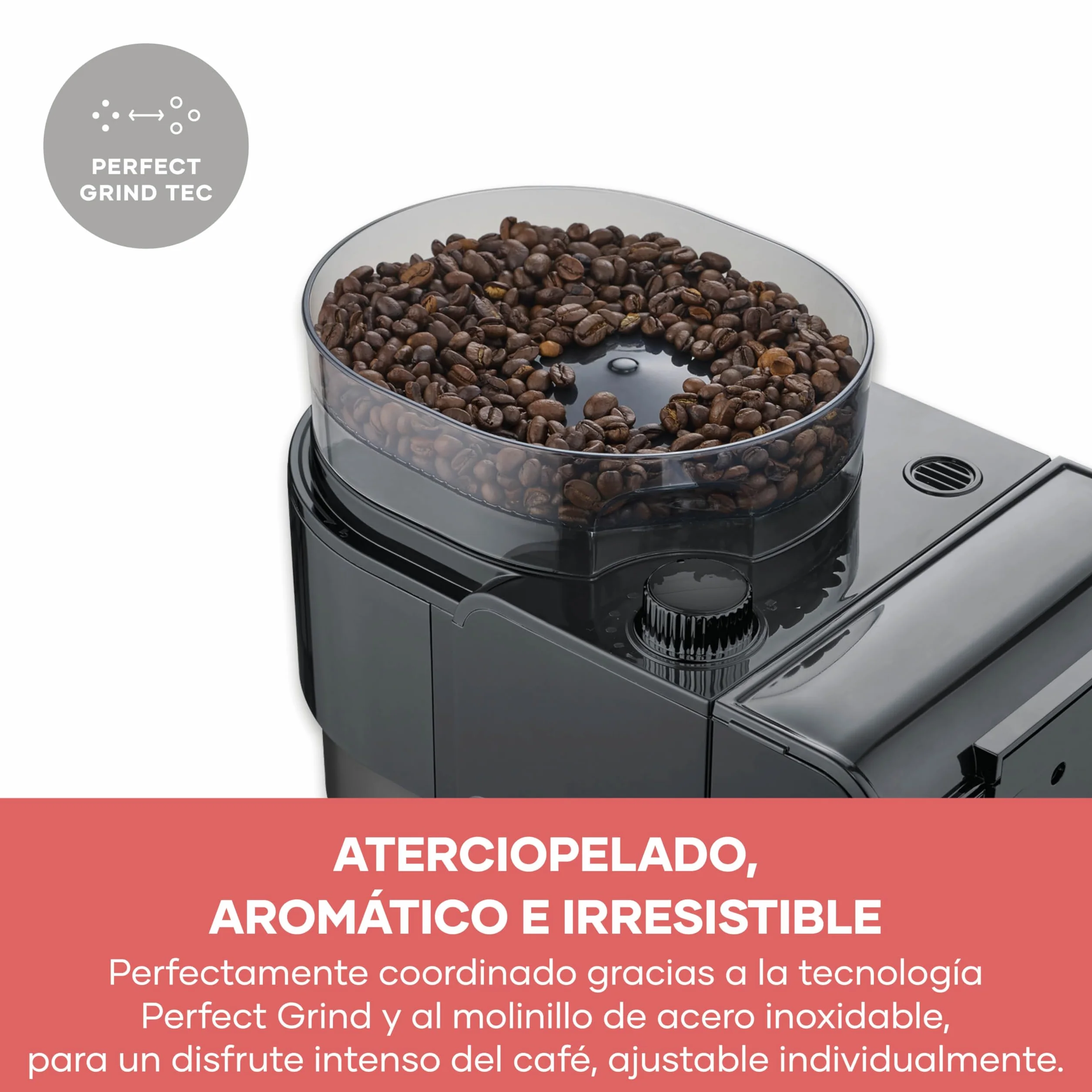 Severin de goteo con jarra térmica y molinillo, 1L de capacidad, hasta 8 tazas, sistema antigoteo, aroma intenso, apagado automática, pantalla LED, 900W, inox oscuro, negro, KA 4831