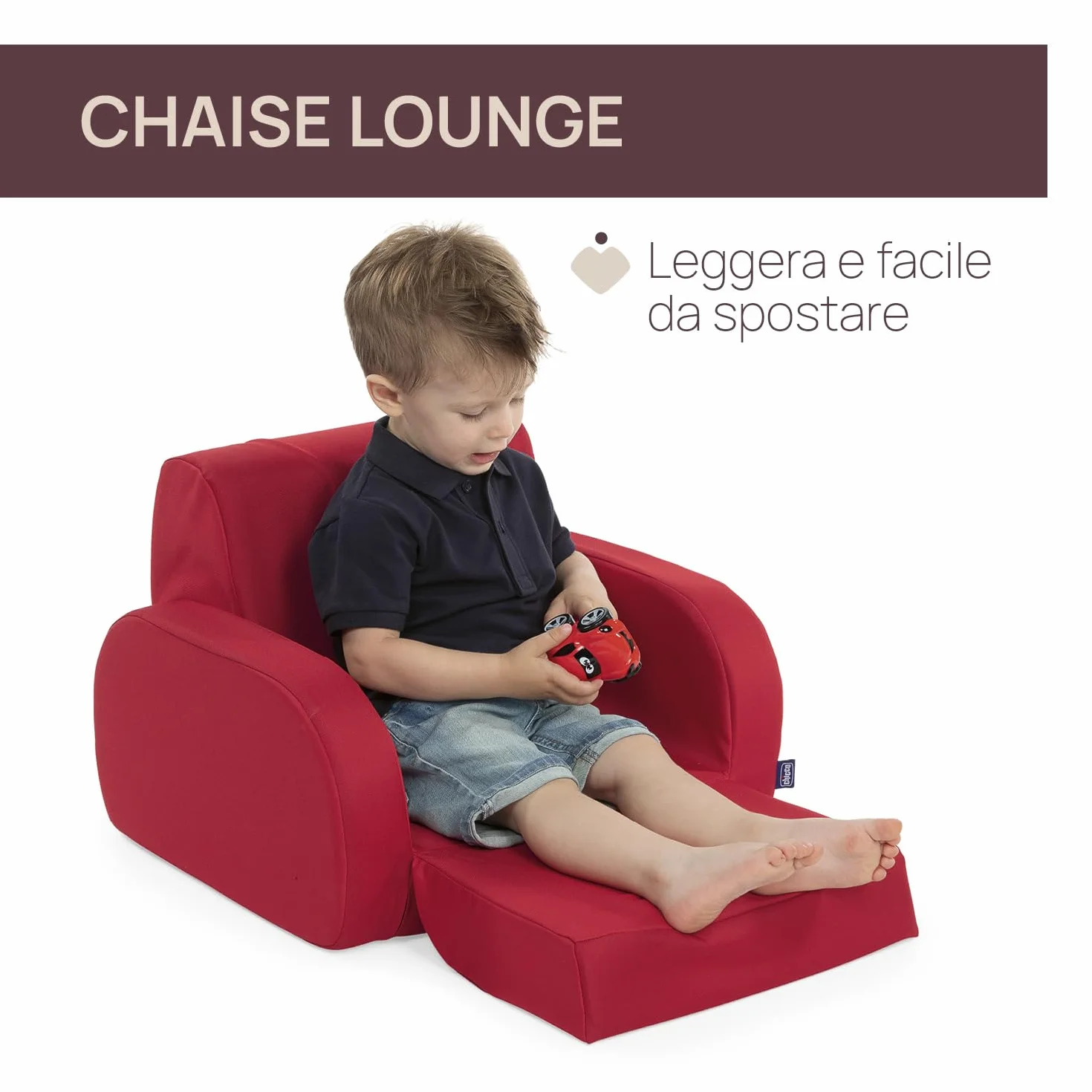 Chicco Silla Infantil Twist Convertible en Tumbona y Sofá, Silla Infantil con 3 Configuraciones, Cómoda y Ligera, se Convierte en 1 Gesto, para Niños de 12+ Meses