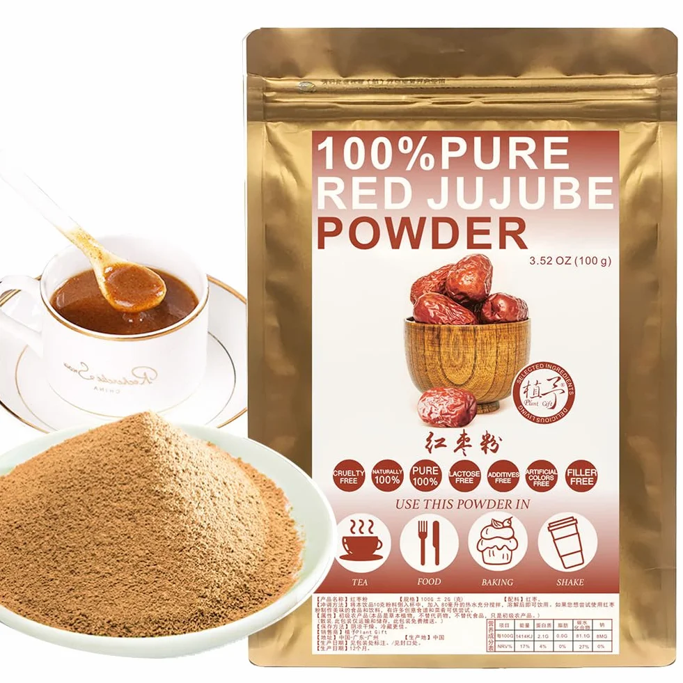 红枣粉 100% Pure Jujube Powder Natural Polvo 100g