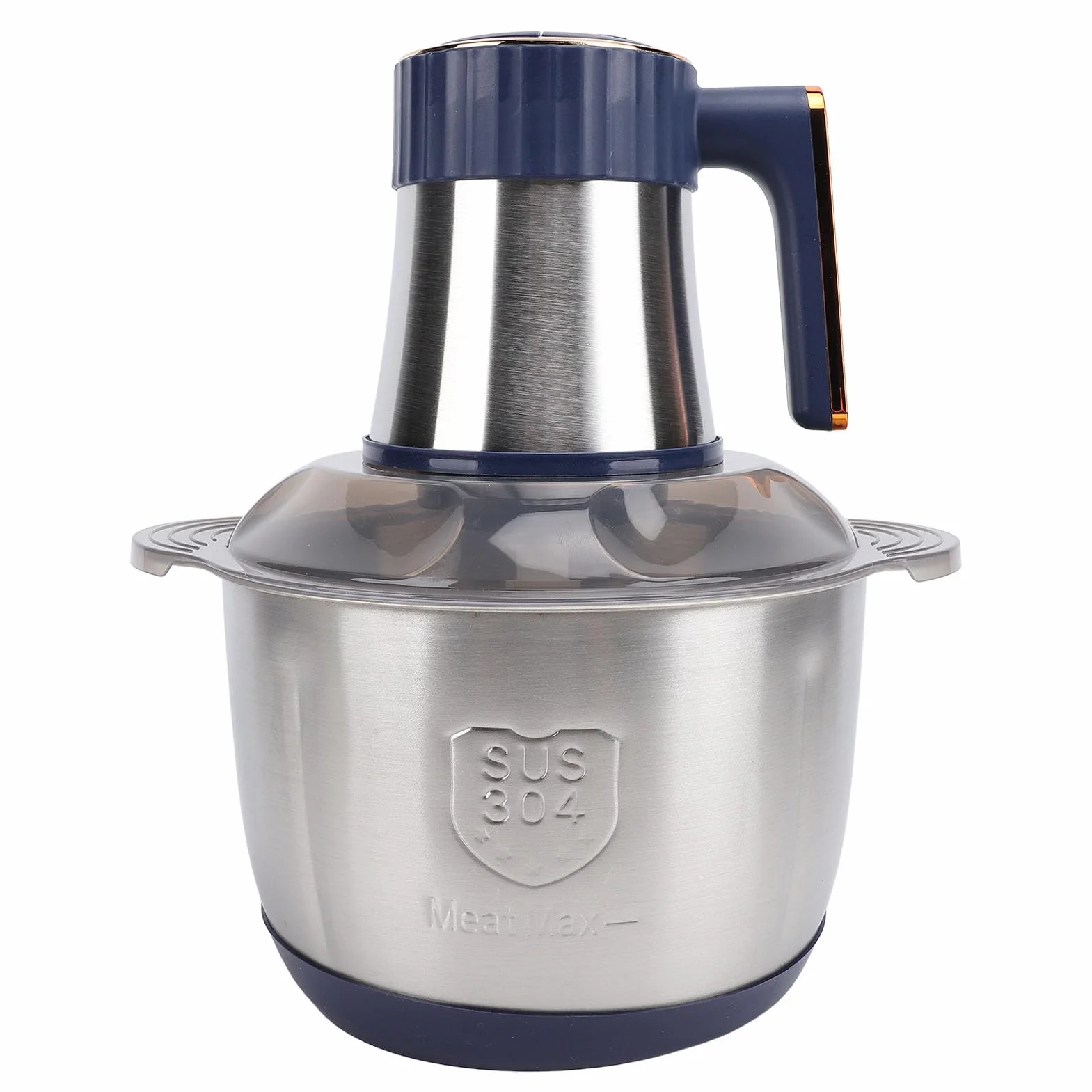 Picadora de Carne Eléctrica, 500W 5L Picadora de Carne Compacta para Cocina, Embutidora de Salchichas con de Seguridad, Tazón de Acero Inoxidable, Muele Carne, Verduras,